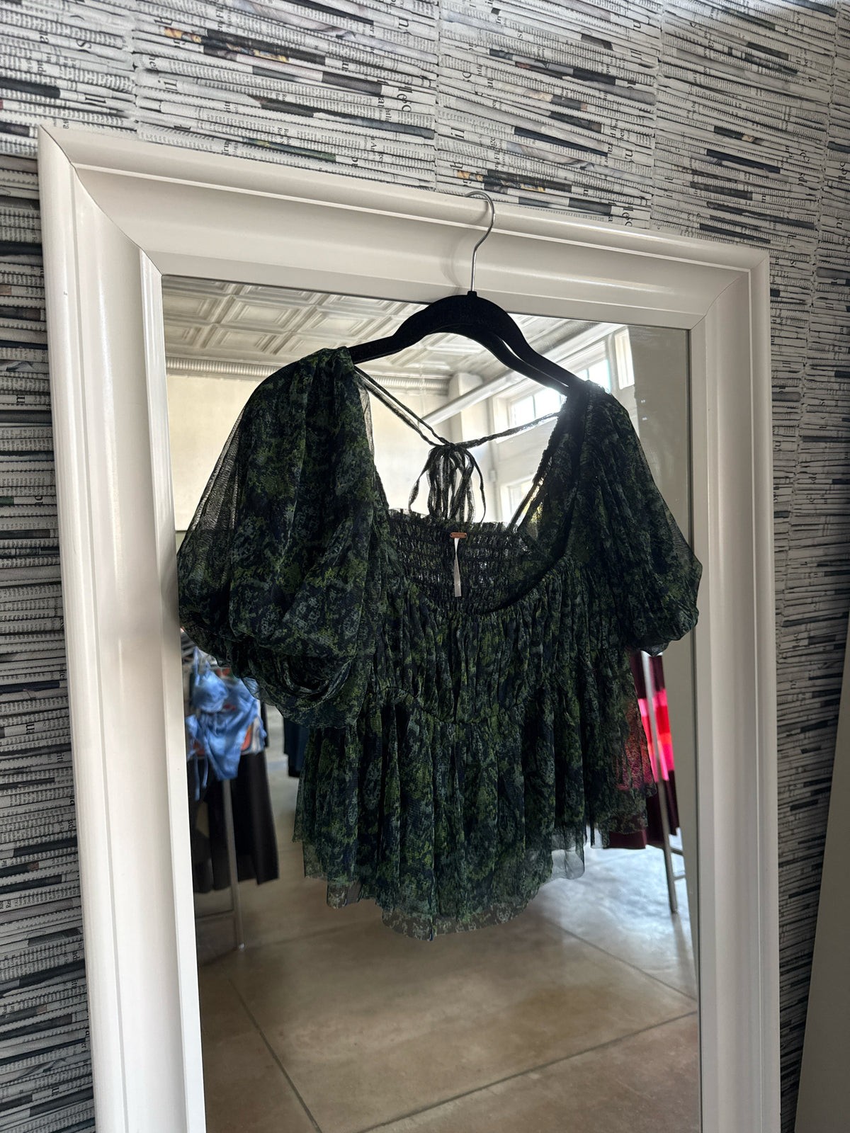 free people Size S Green/Blue Top