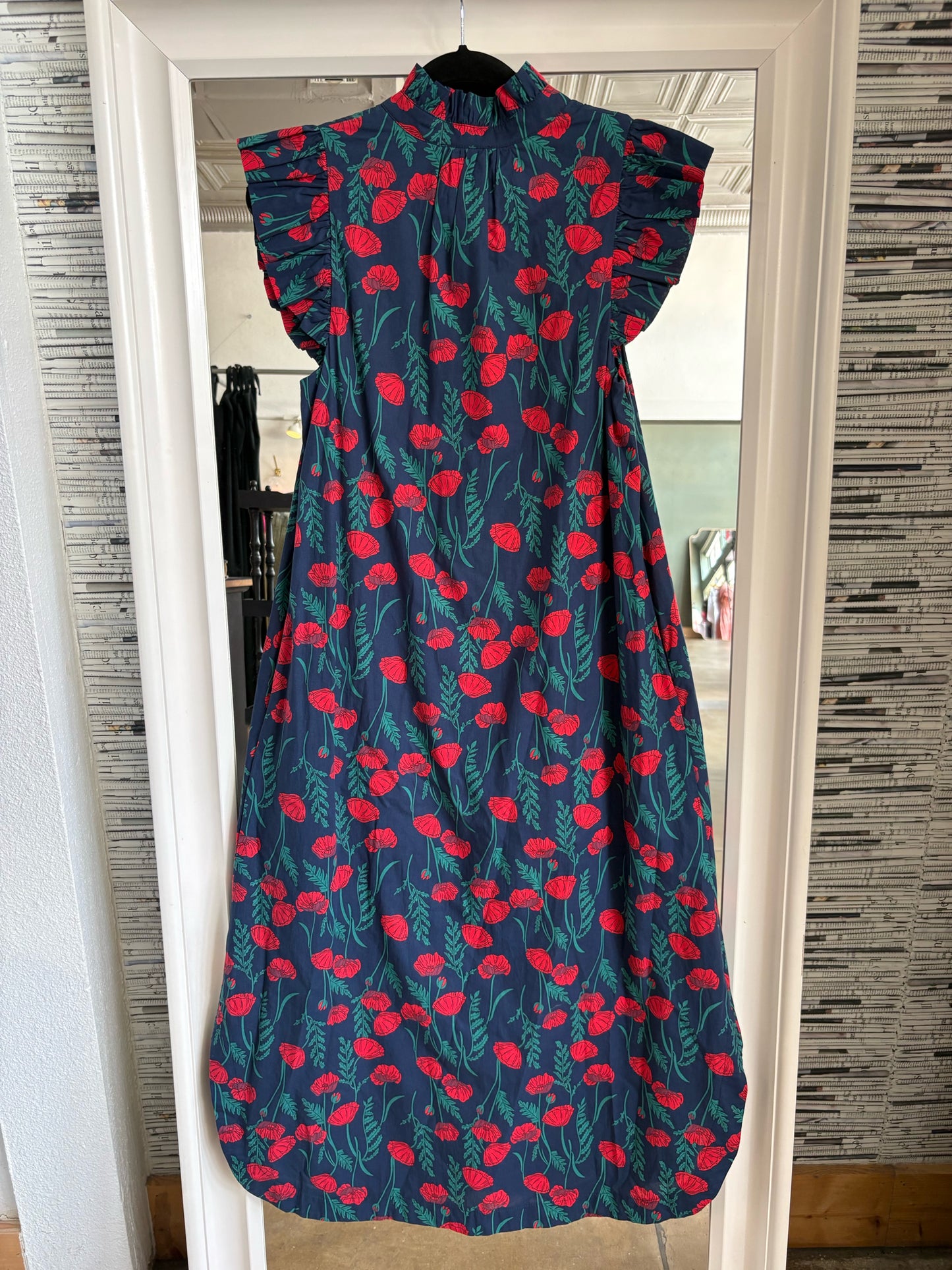 entro Size S navy + red Dress