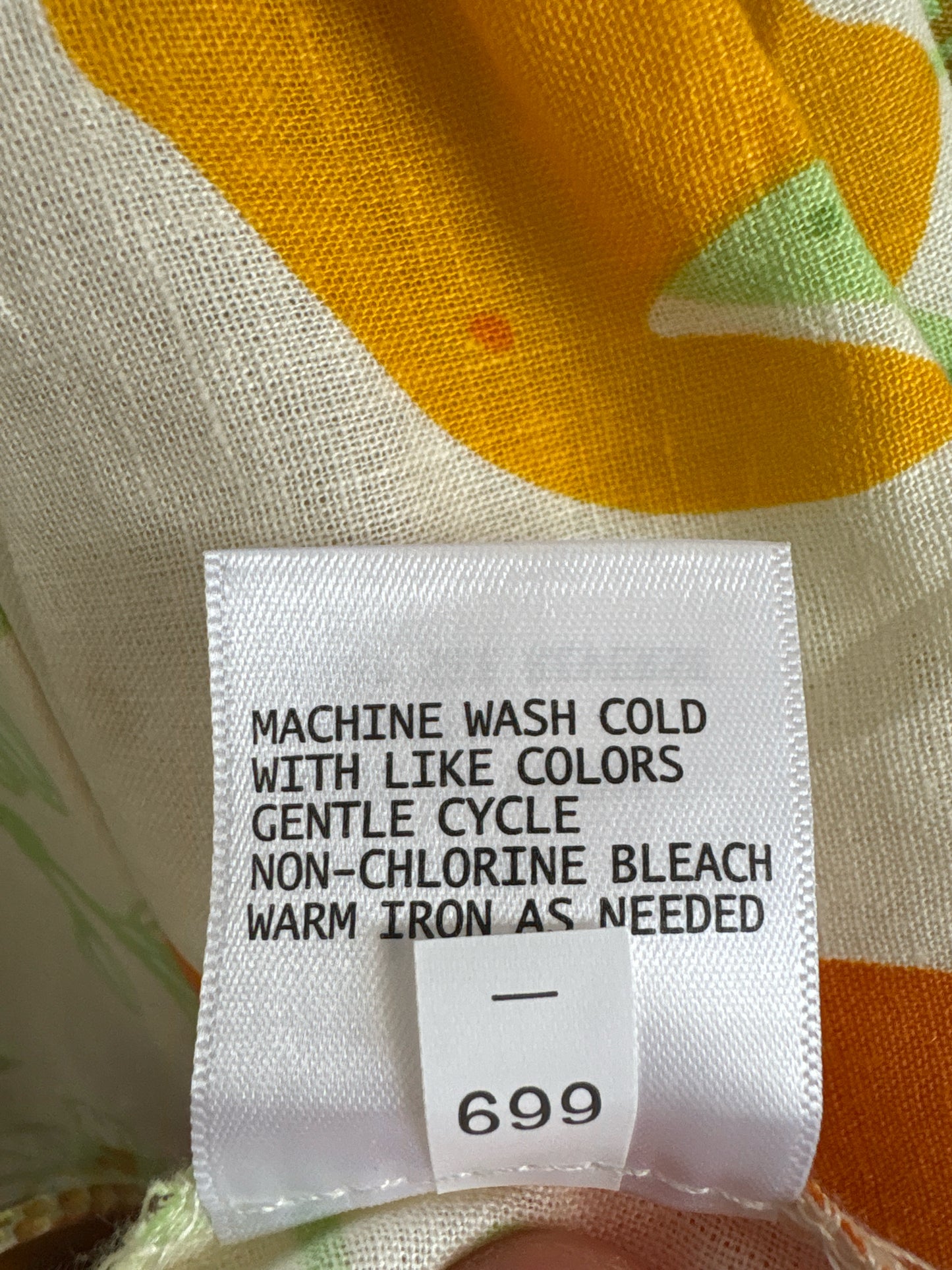 Rachel Zoe Size S cream + orange Top