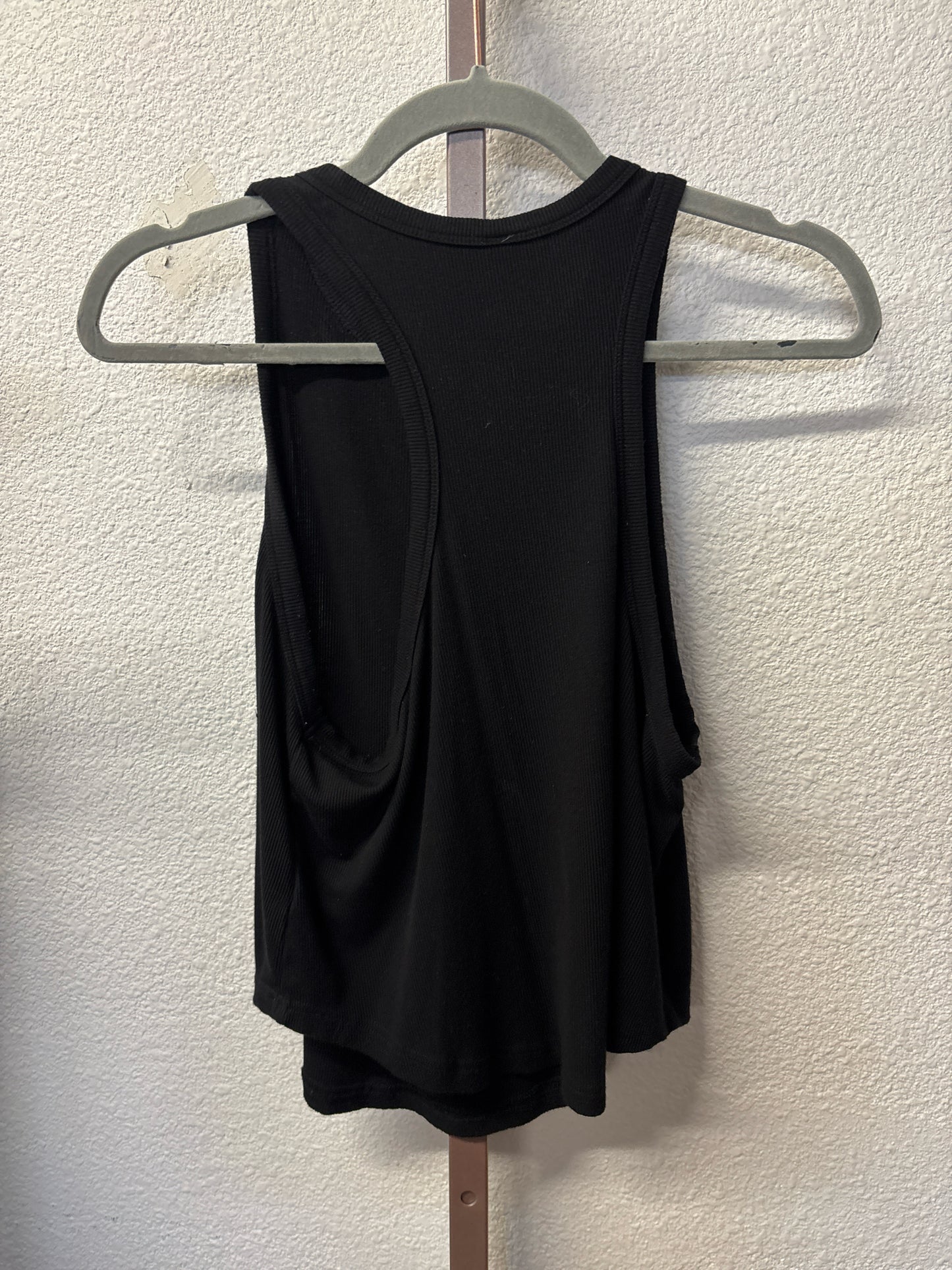 Laslulu Size L Black tank Tops
