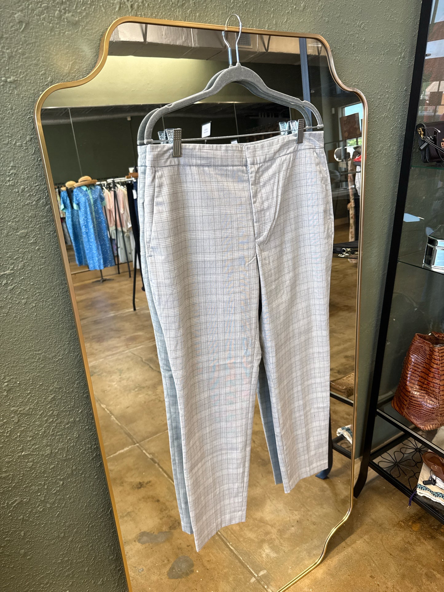 Zara Basic Size 10 Gray/Blue Pants
