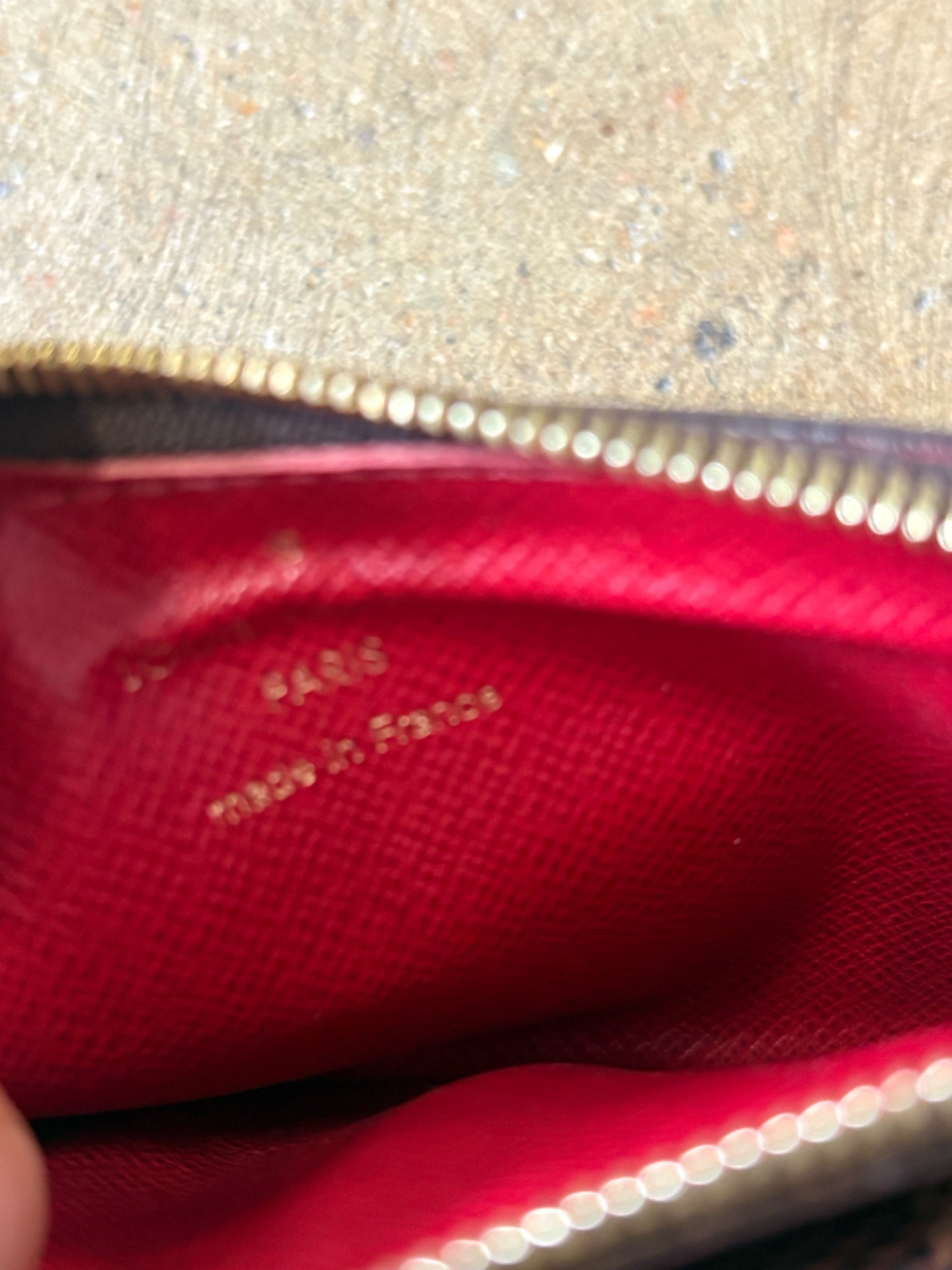 Louis Vuitton Brown Damier Wallet/Wristlet