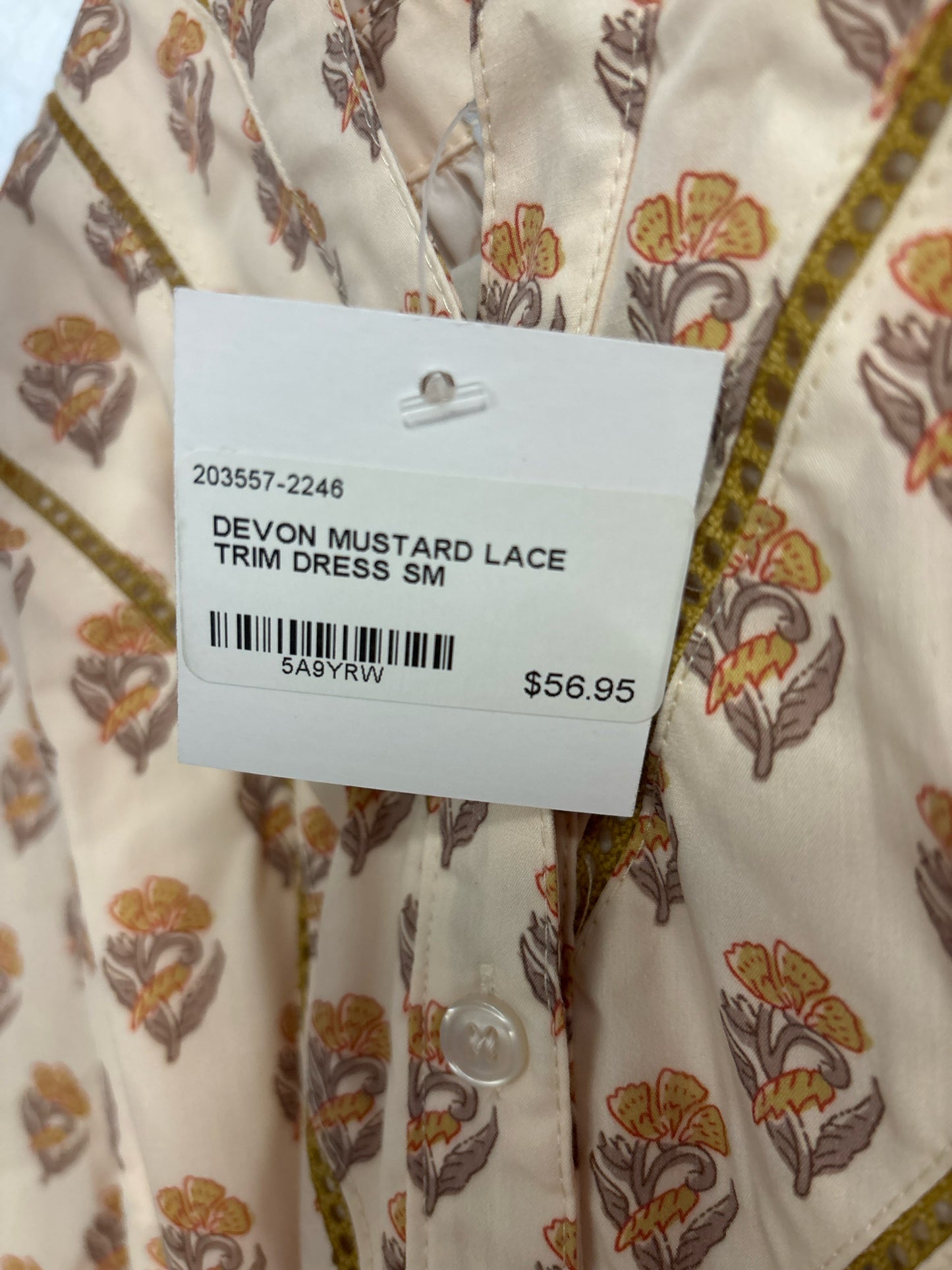 Polagram Cream/multi Floral Dress