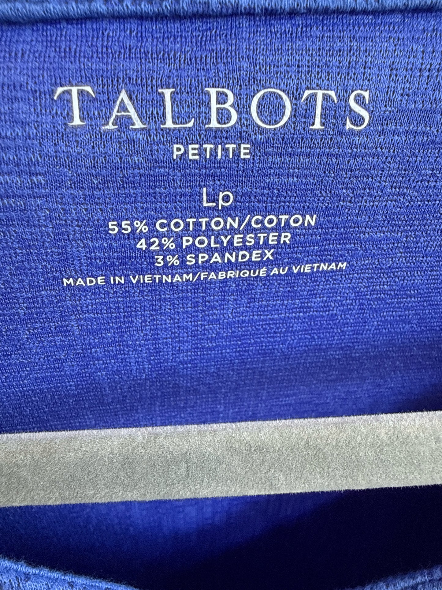TALBOTS Size LP cobalt blue Top