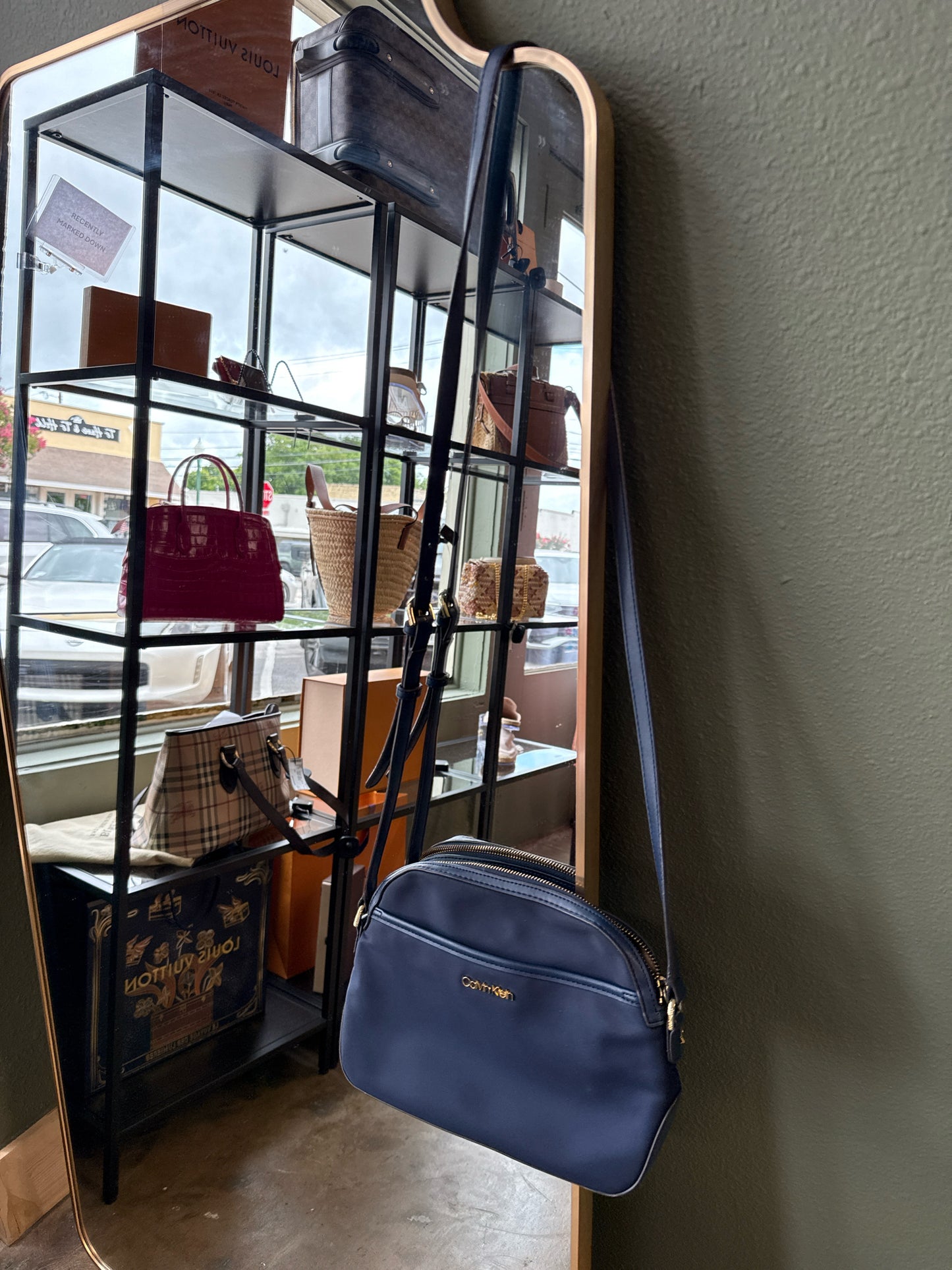 CALVIN KLEIN Navy Purse
