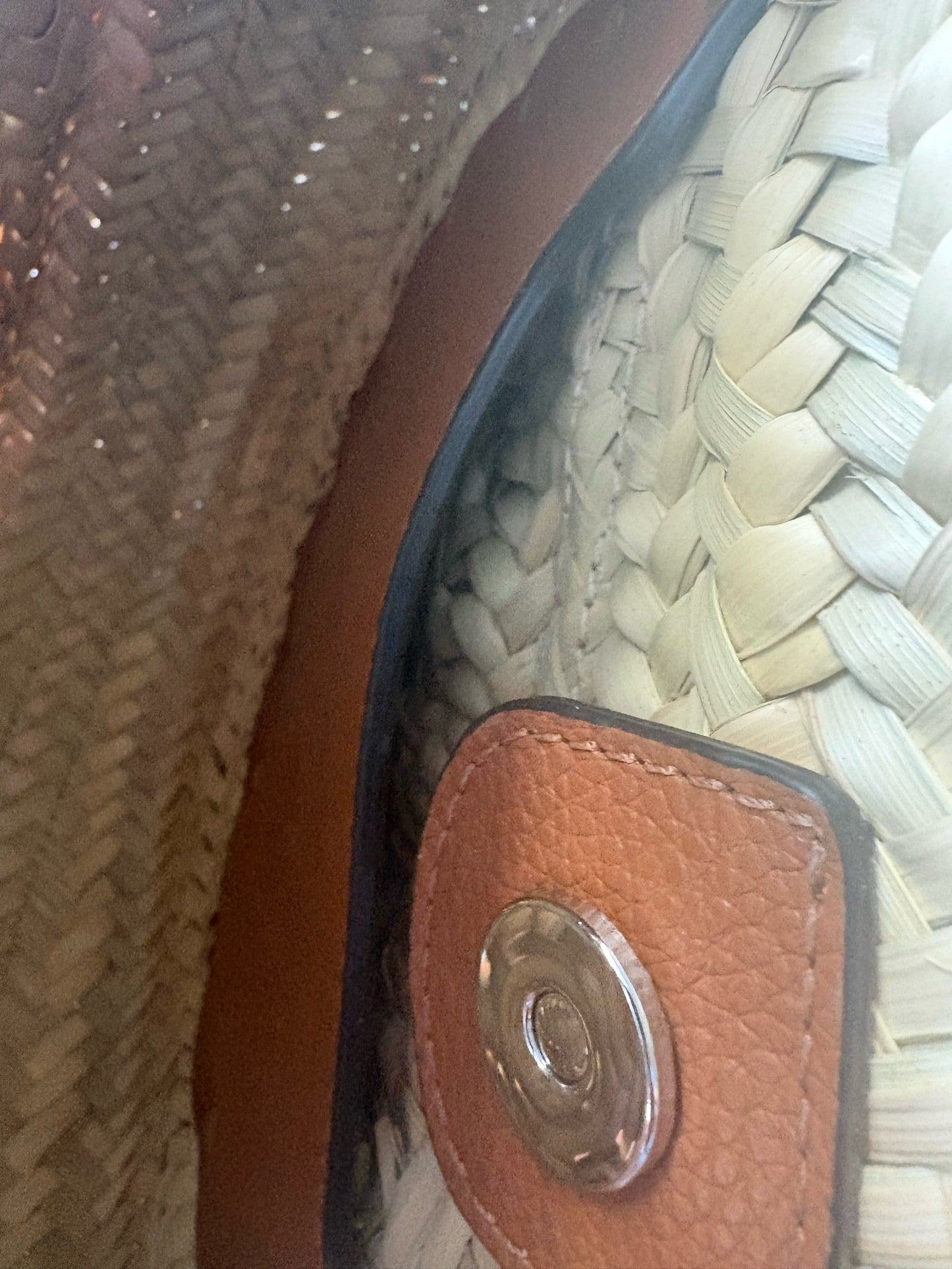Chloe Cream/Tan Raffia Luxury