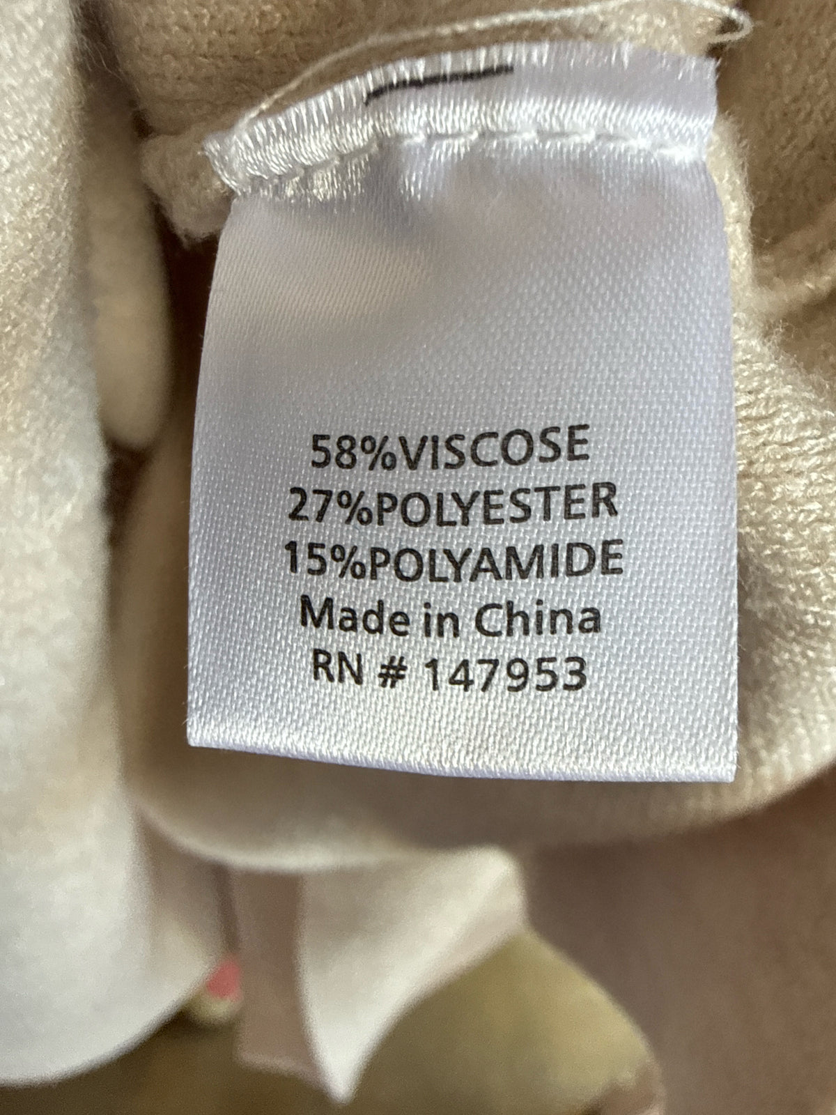 fashion Size S/M Cream Sweater