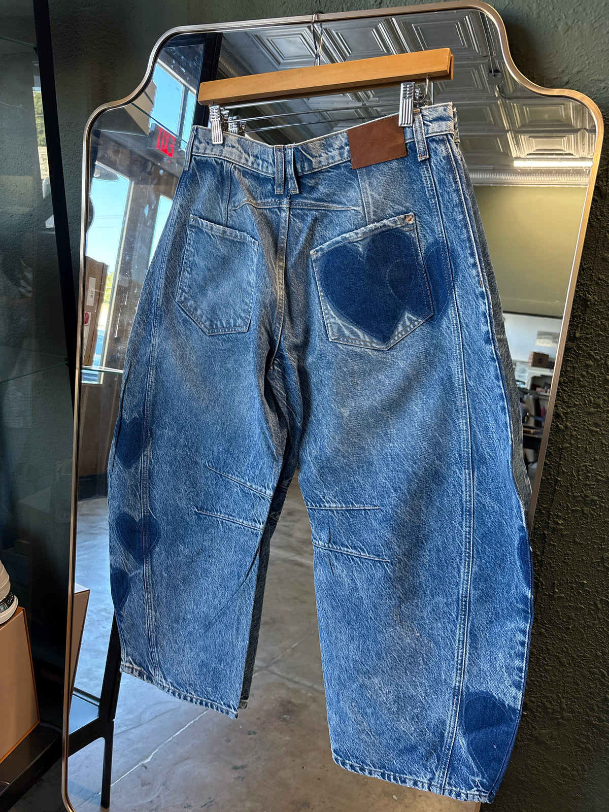We The Free Size 26 Denim Hearts Jeans