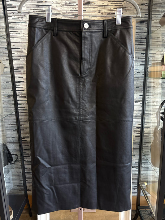Sanctuary Size 26 Black faux leather Skirt