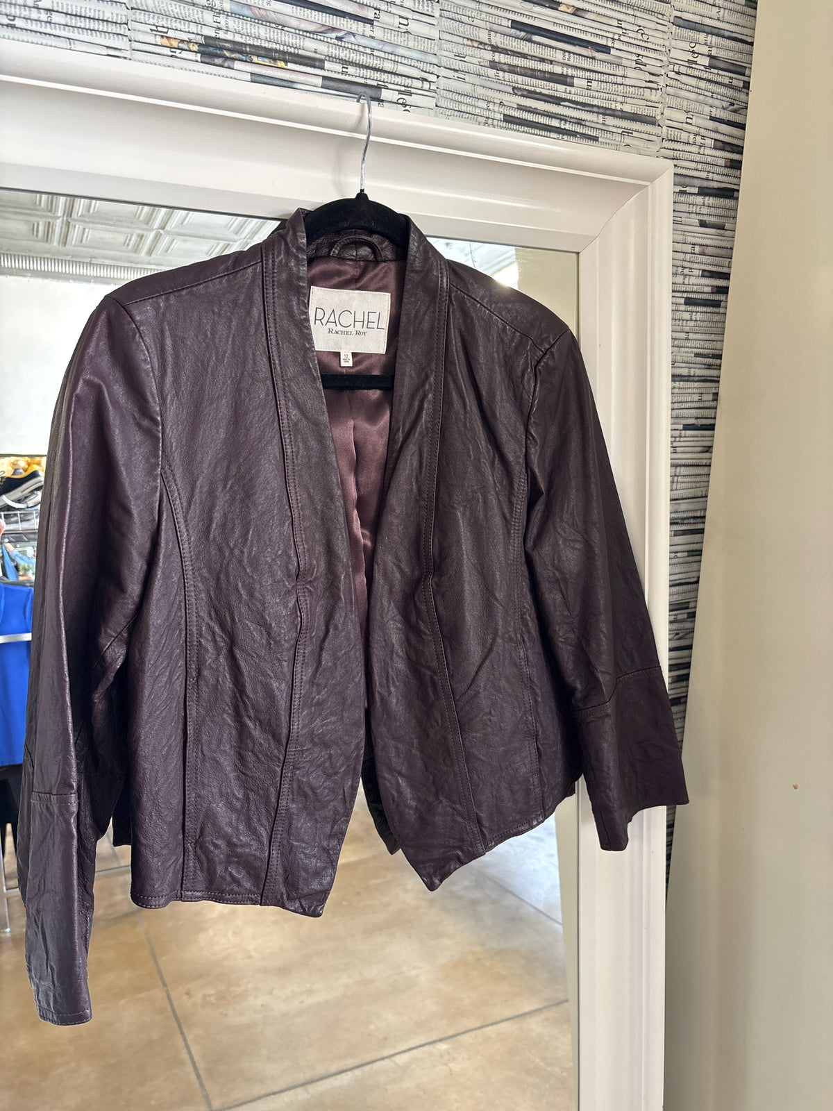 Rachel Roy Size 12 Dark Brown Jacket