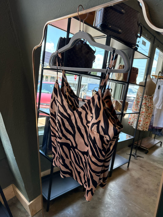 Asos Size 10 Zebra Top