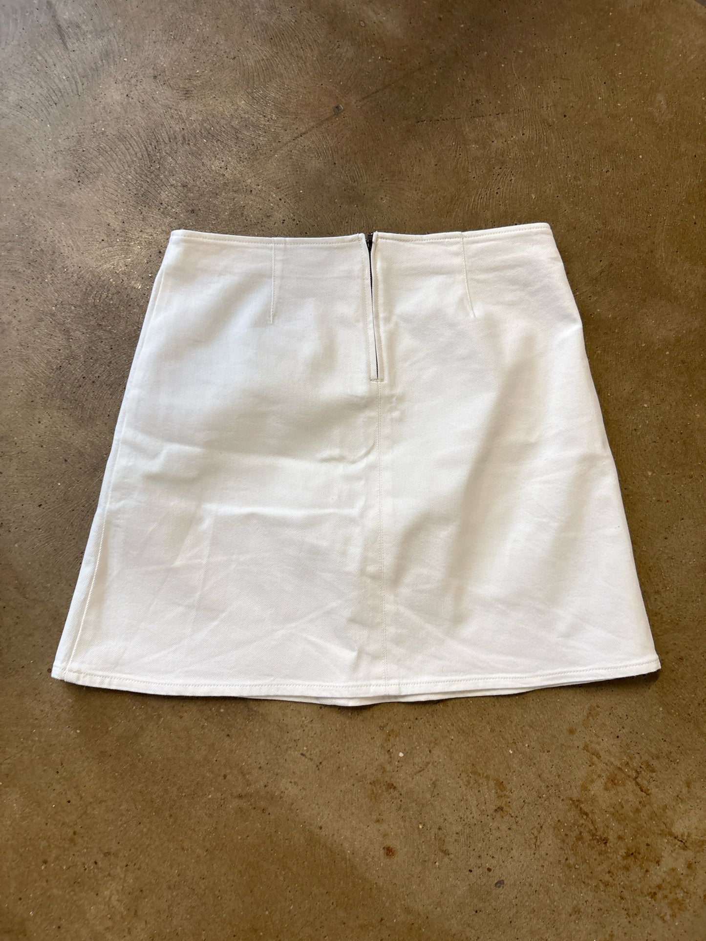 J. CREW Size 6 White Skirt