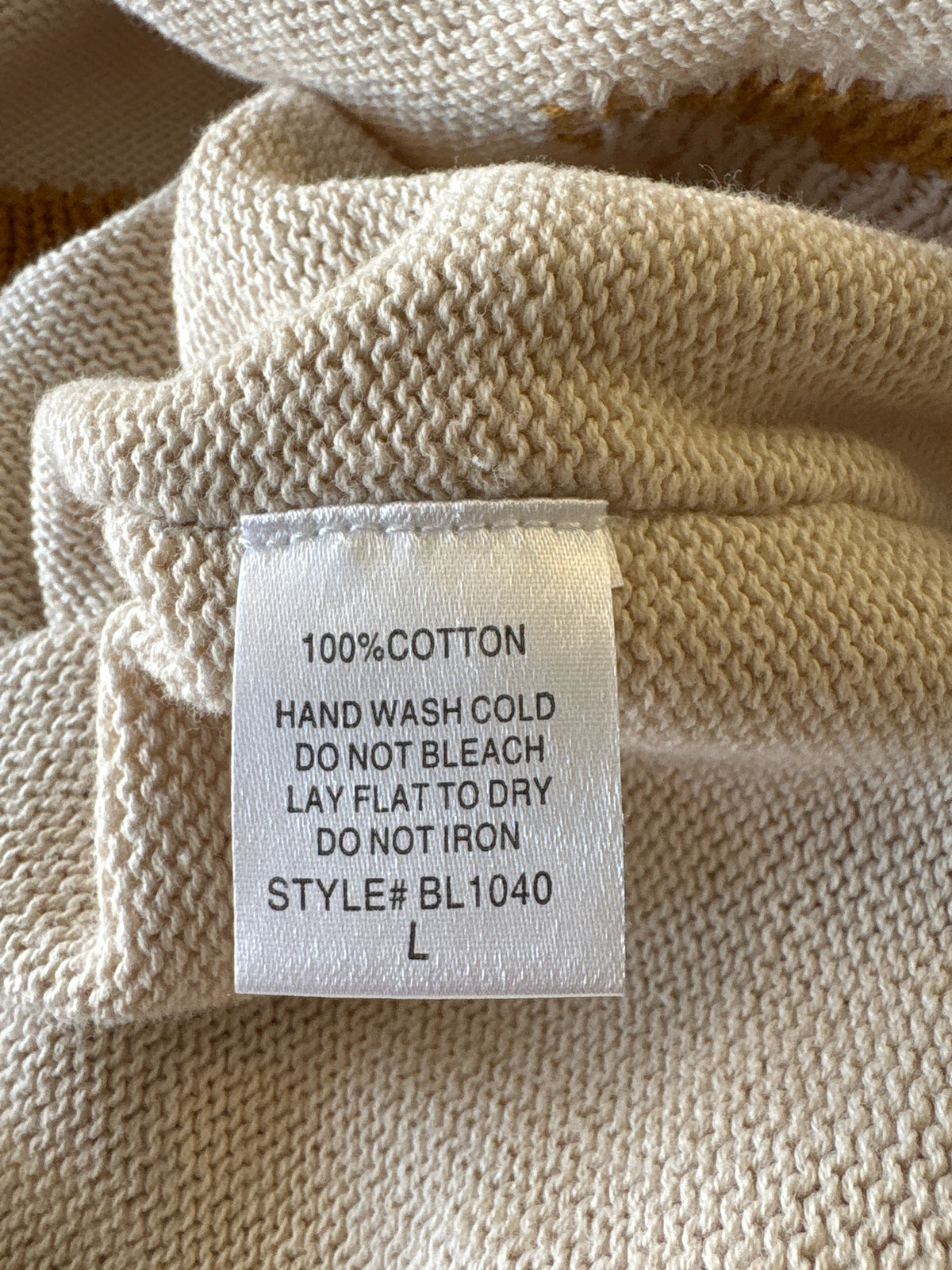 blank paige Size L Beige Star Pattern Sweater