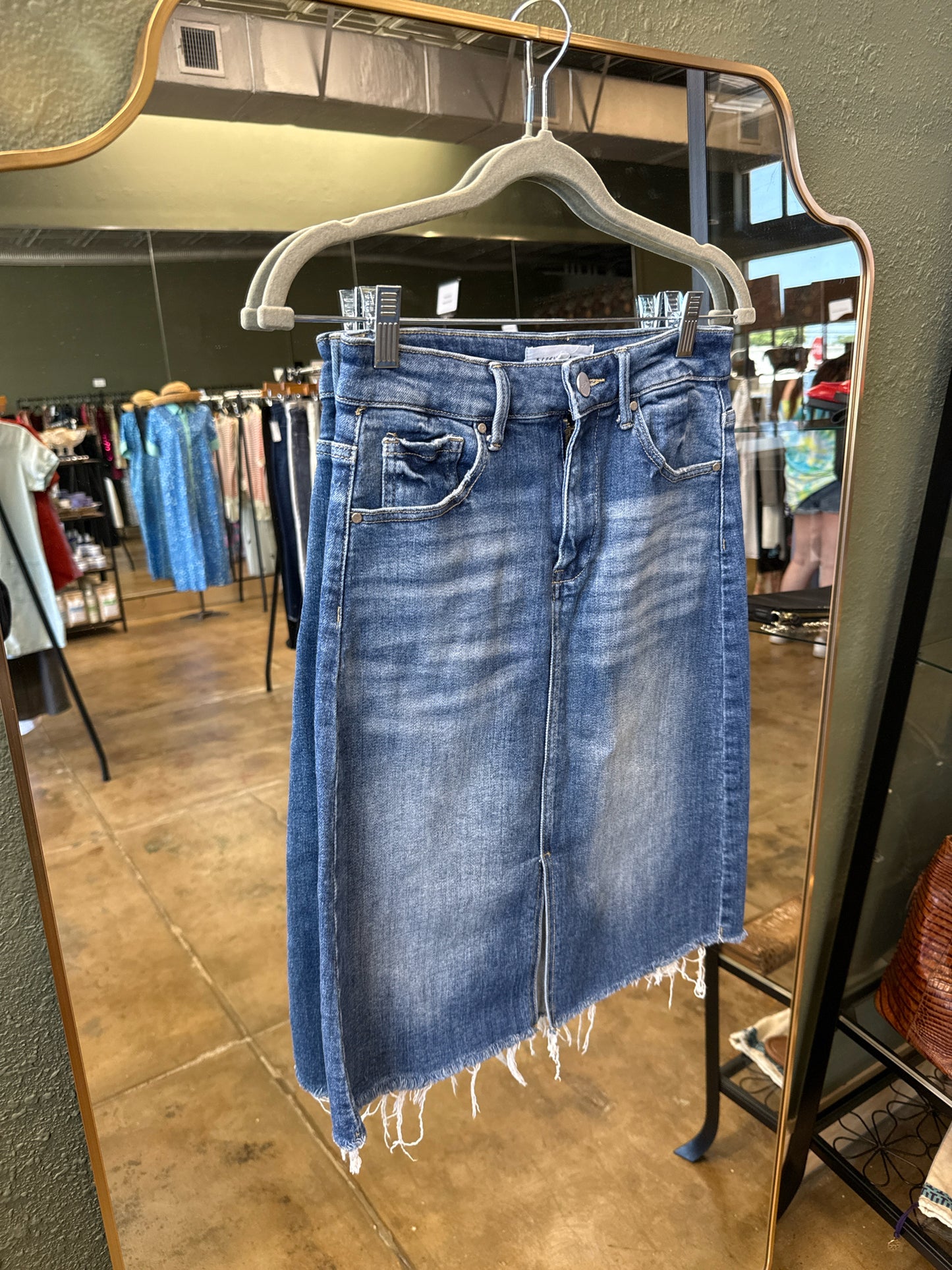Risen Size S Denim Skirt