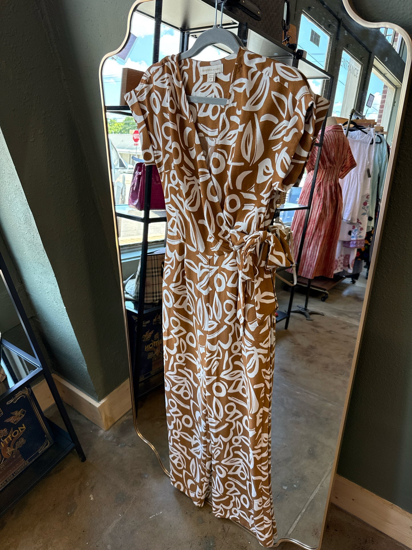 monteau Size XS Brown/White Romper