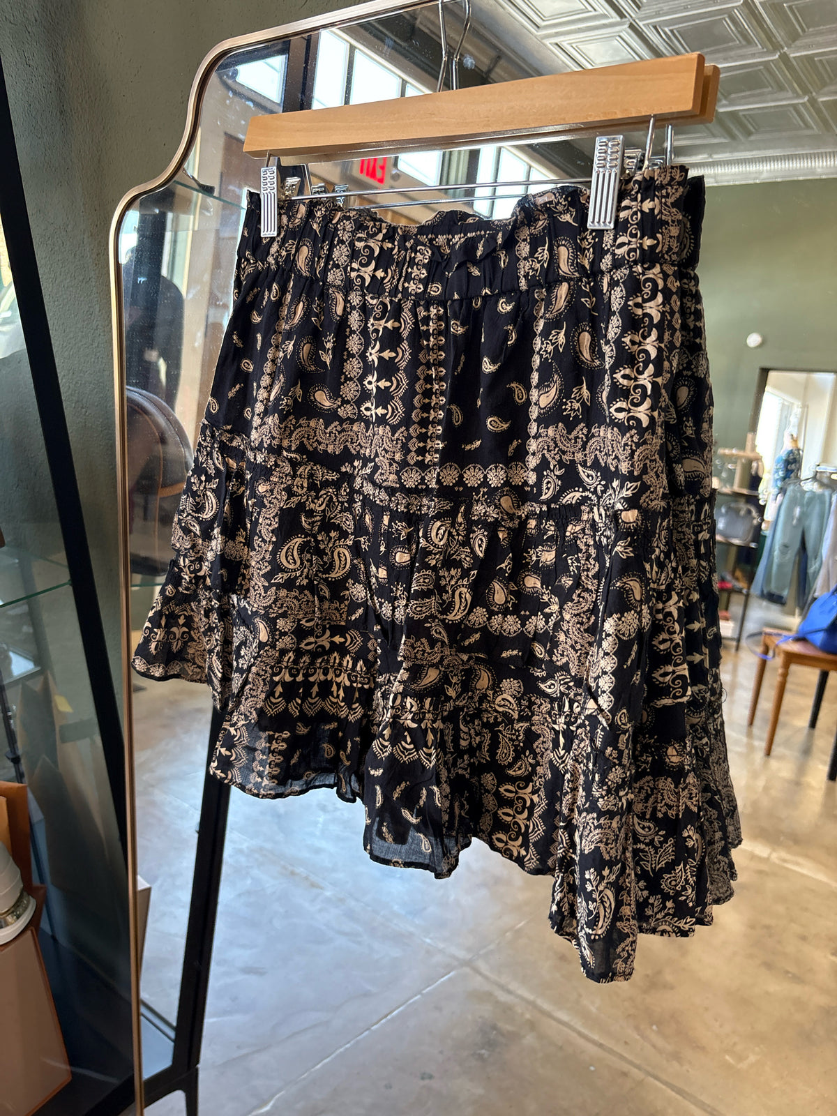 free people Size M Black Skirt