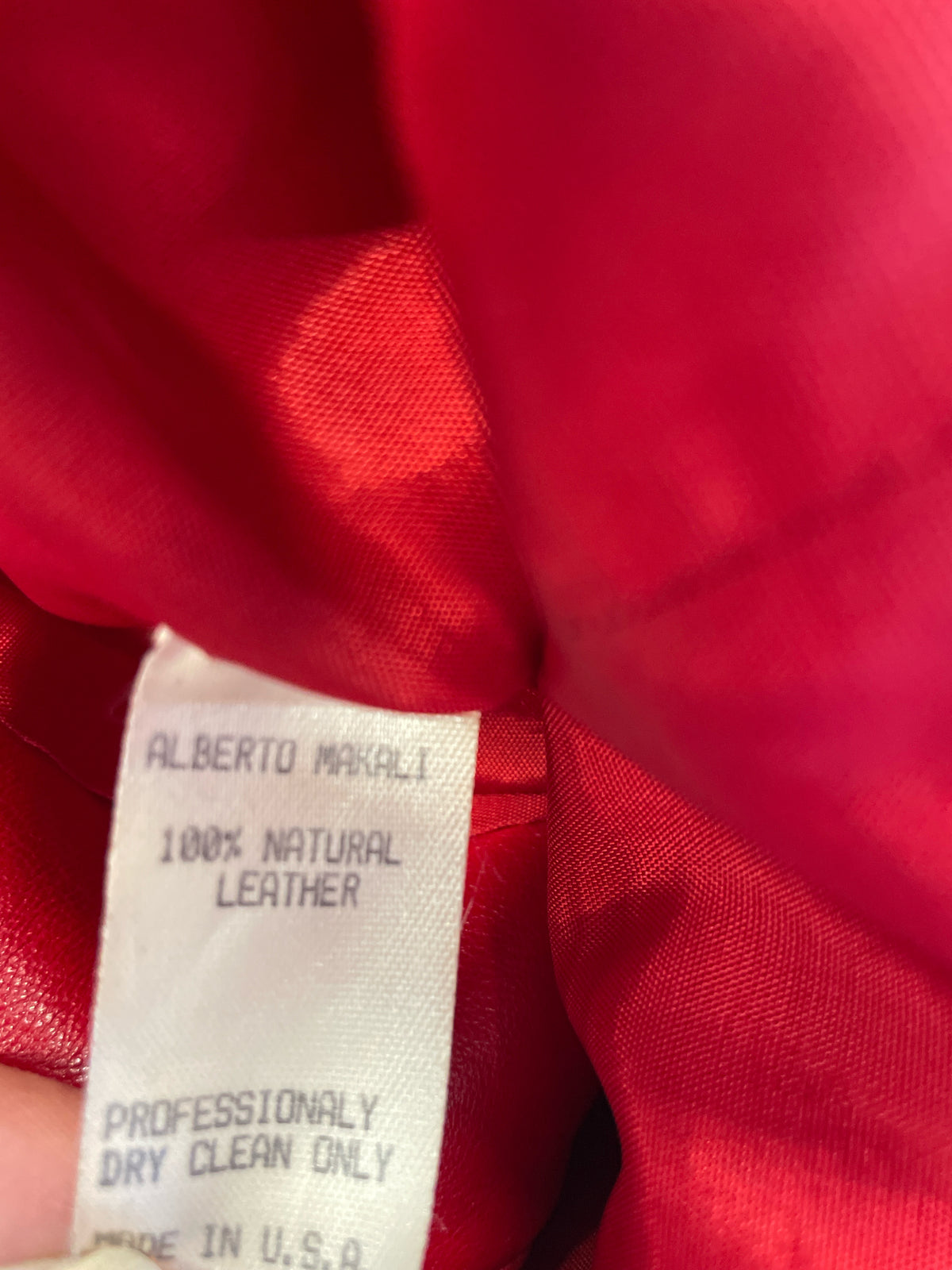 Alberto Makali Size 6 Red Jacket