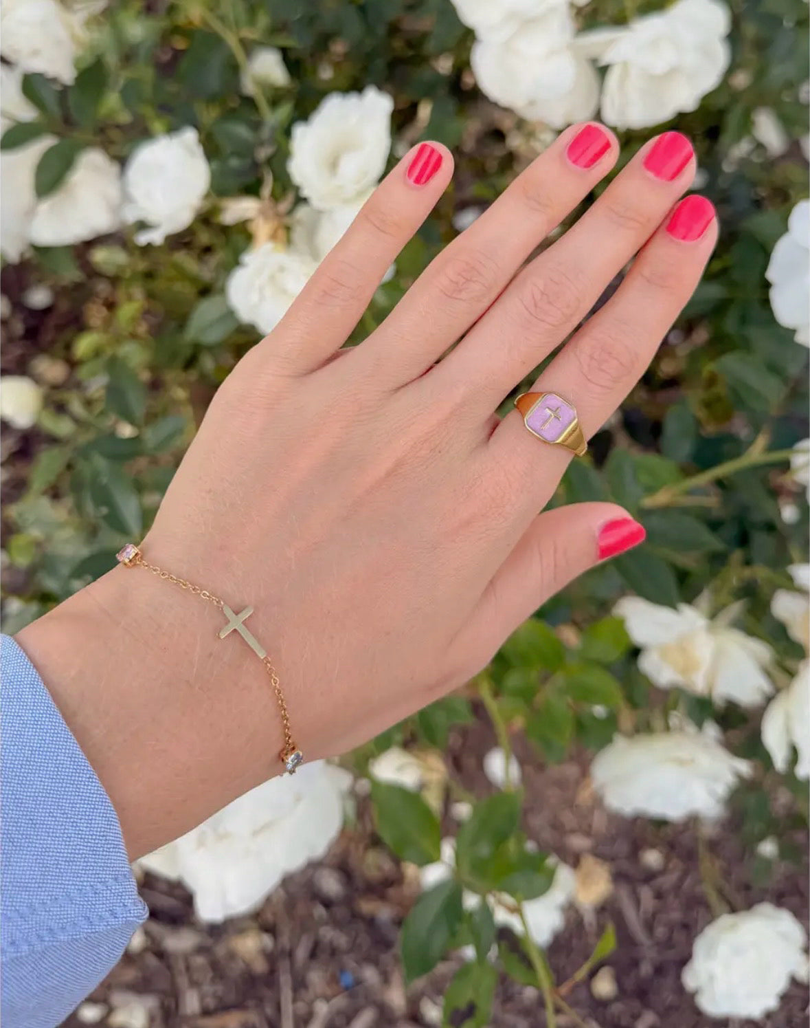 Elevated Faith Gold/Purple Ring 8