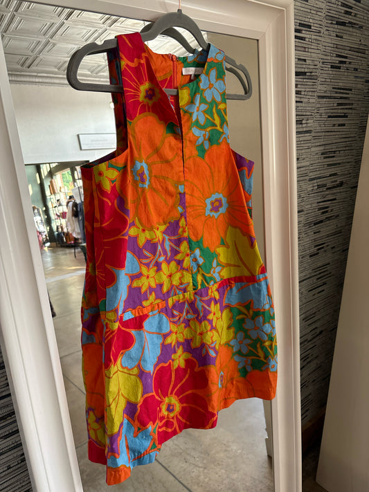 olivaceous Size M orange multi Floral Dress