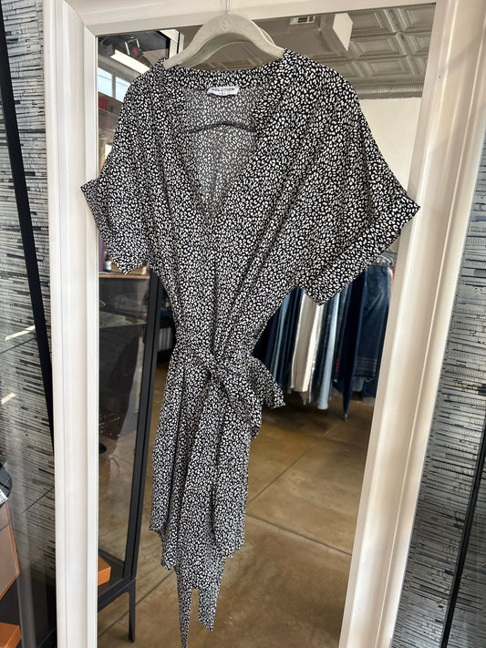 Solution Size S B&W Animal Print Dress