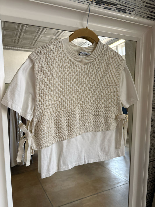 ZARA Size S Cream Top