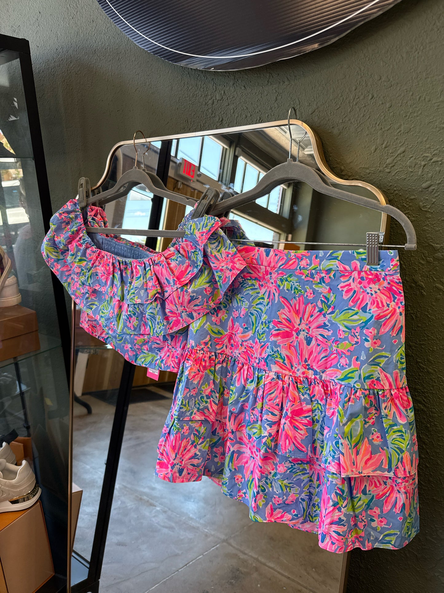 Lilly Pulitzer Size 6 Pink/Blue Two Piece Set