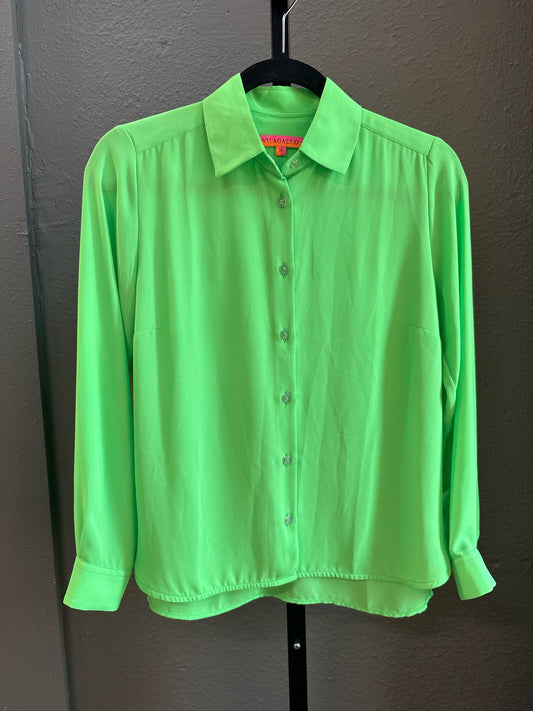 Vilagallo Size 36 Neon Green Top