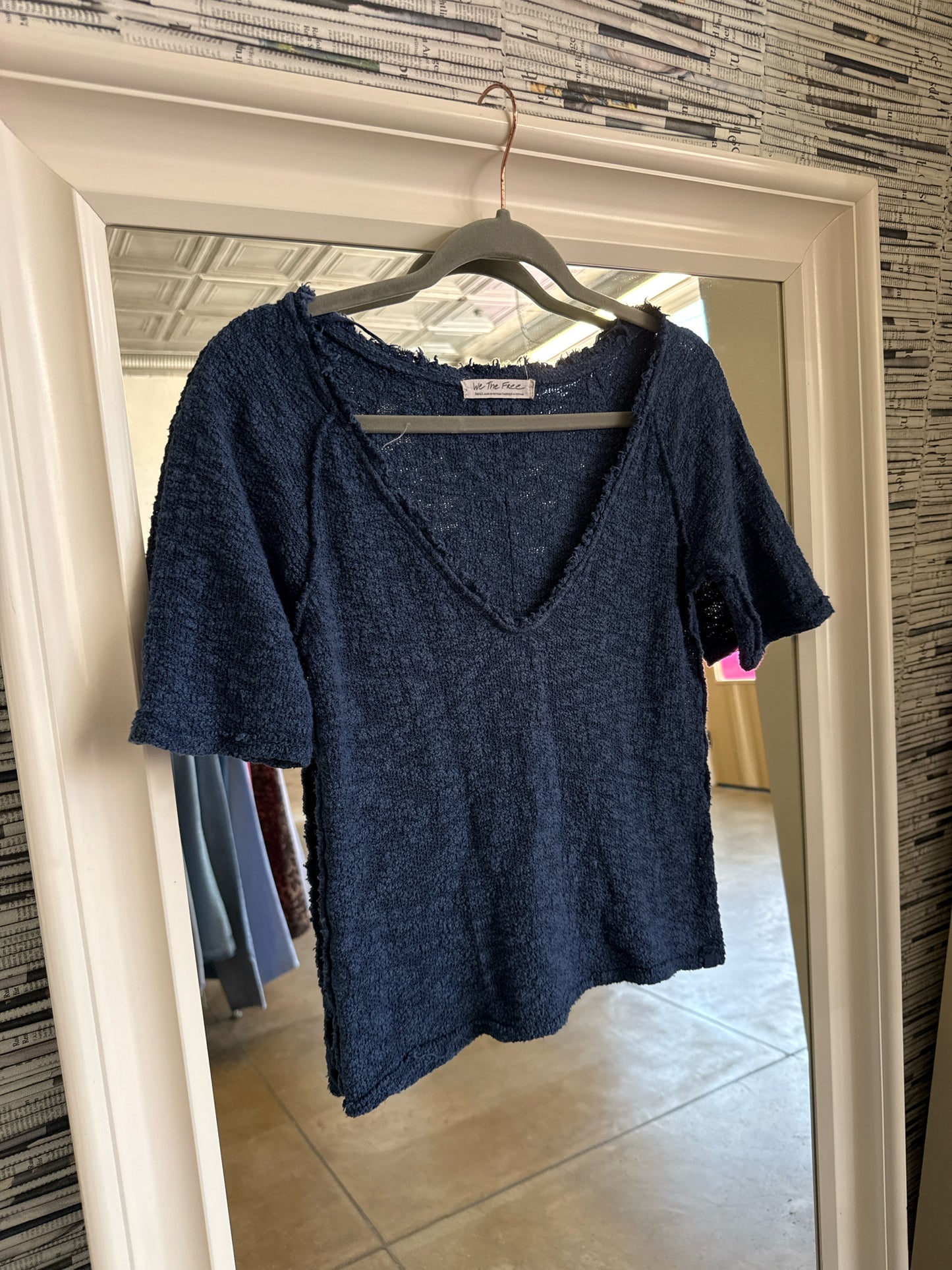 We The Free Size S Blue Top