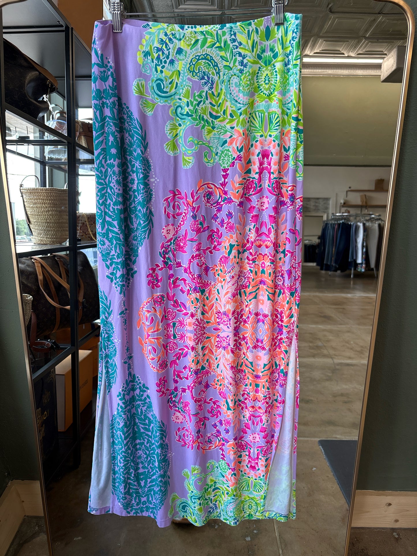 Lilly Pulitzer Size M multi Paisley Skirt