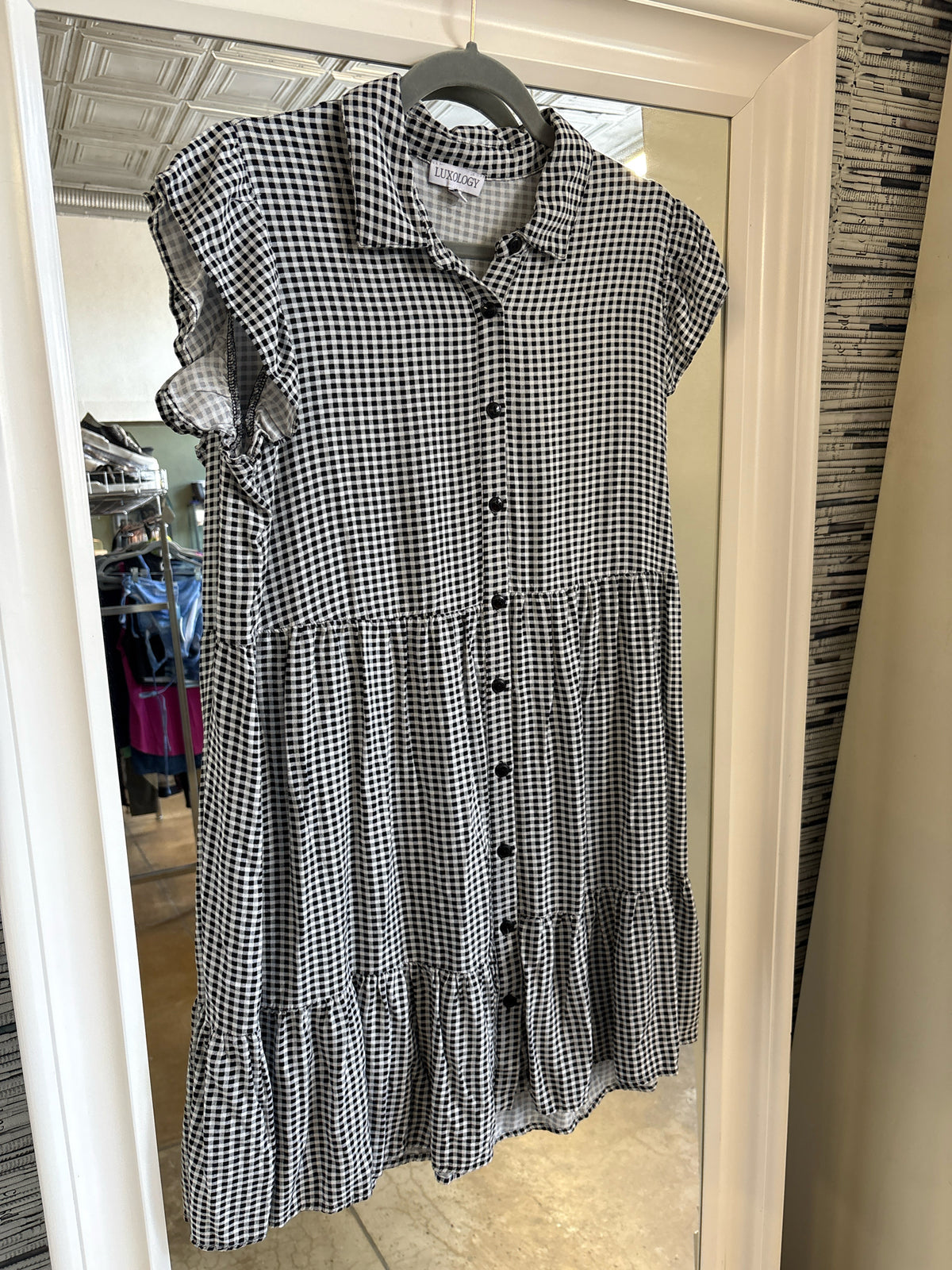Luxology Size M Black & White Dress