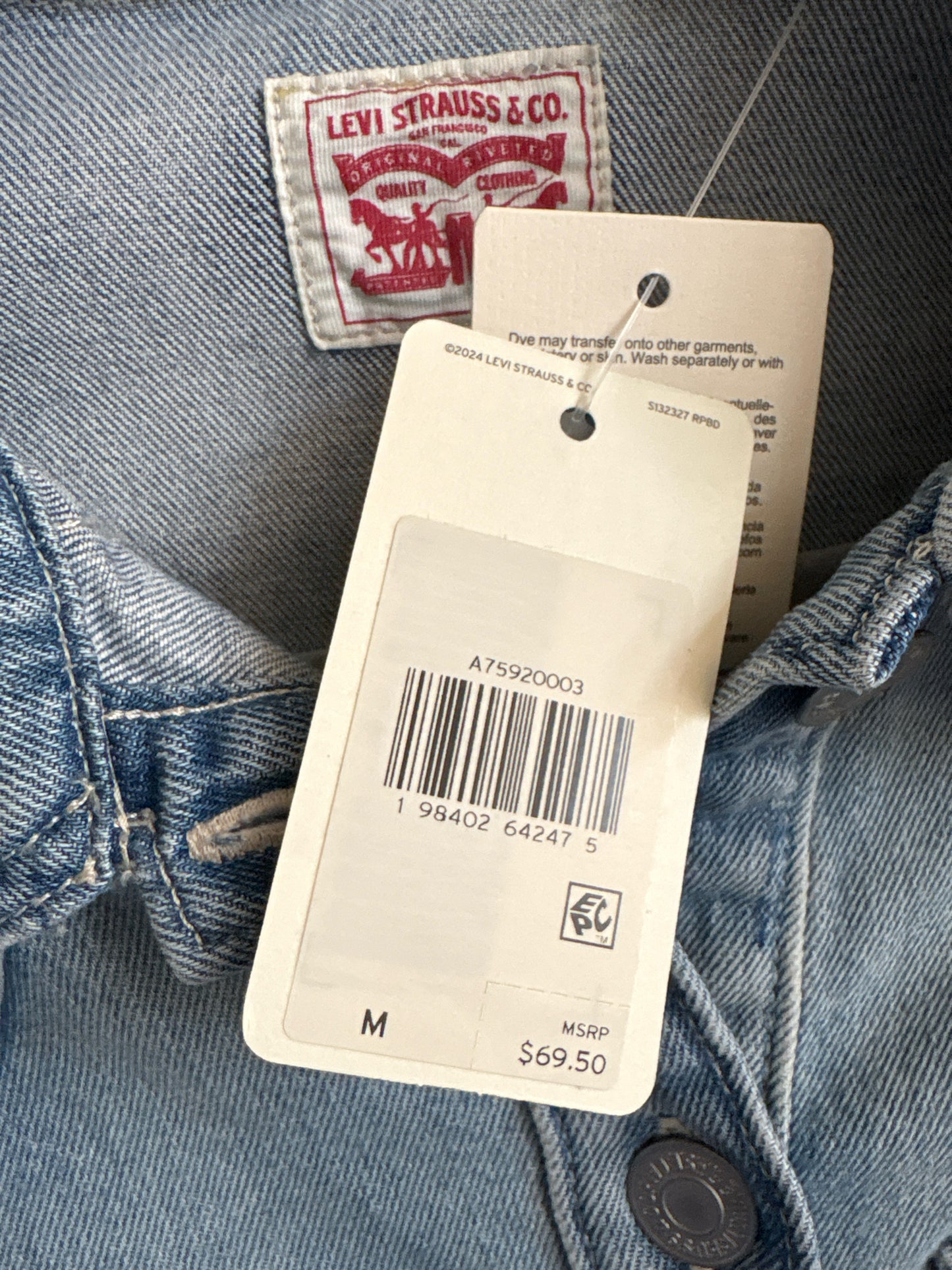 Levis Size M Denim Dress