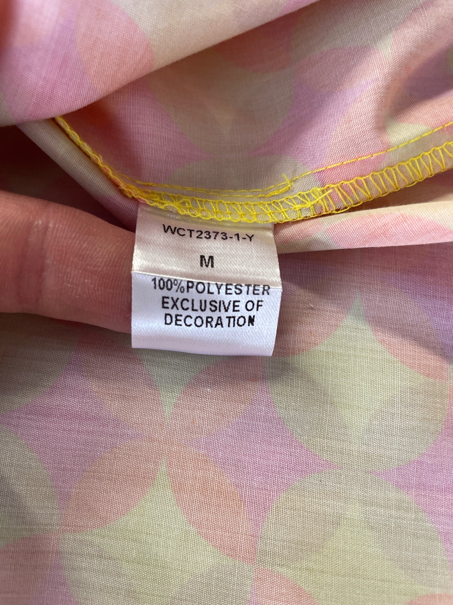 THML Size M Yellow/Multi Top