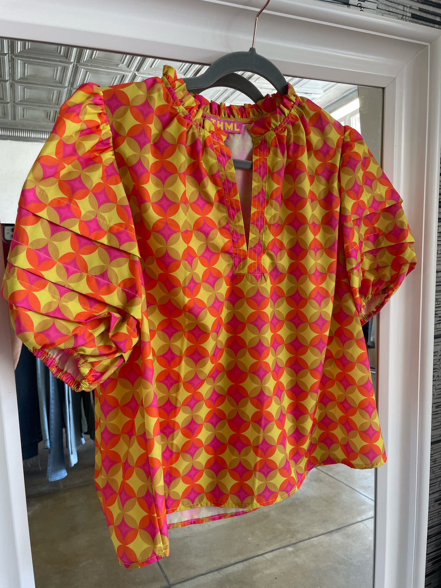 THML Size M Yellow/Multi Top