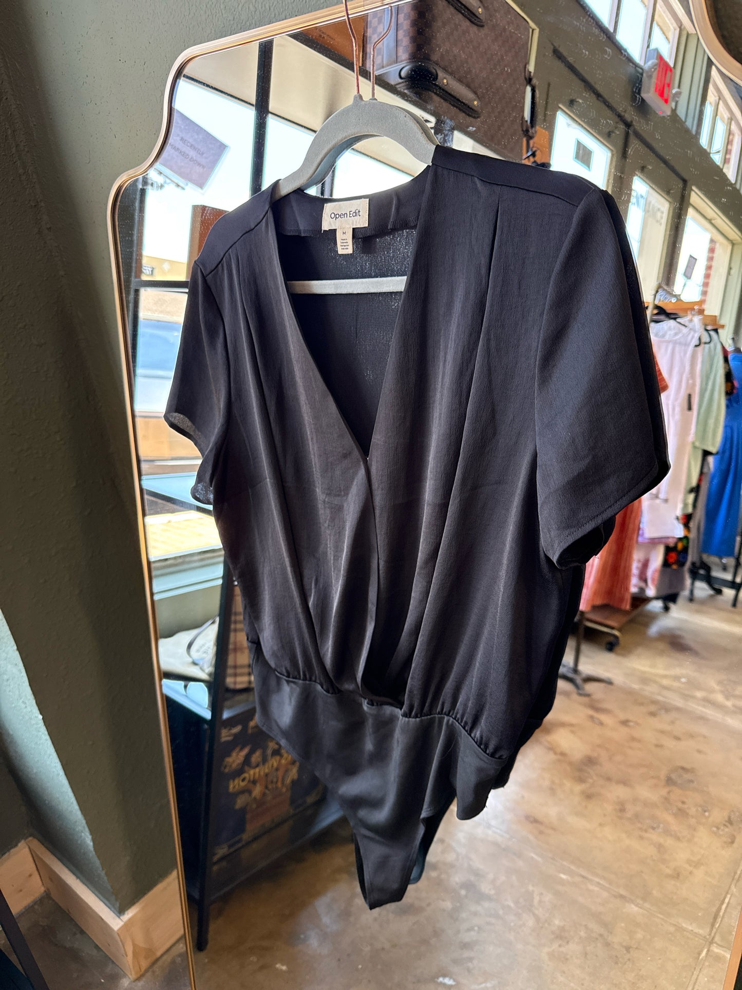 Open Edit Size M Black Bodysuit