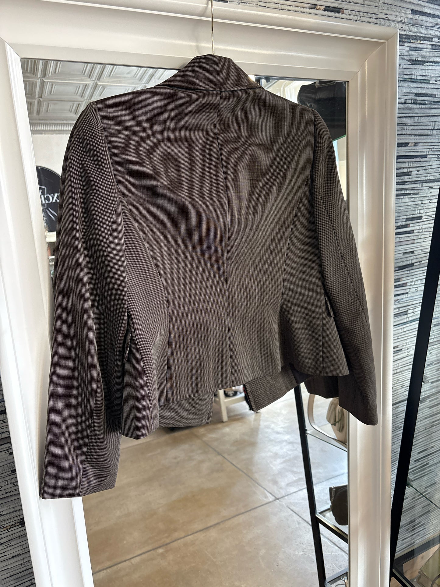 TAHARI Size 2P brown multi Blazer