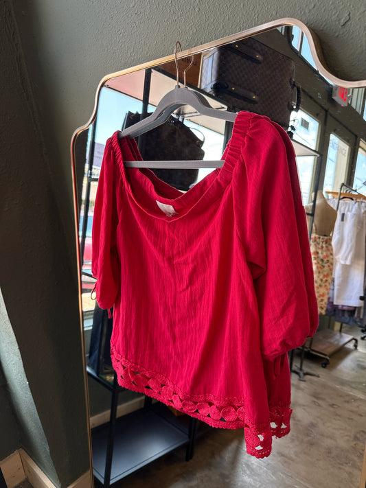 Greylin Size M Red Top