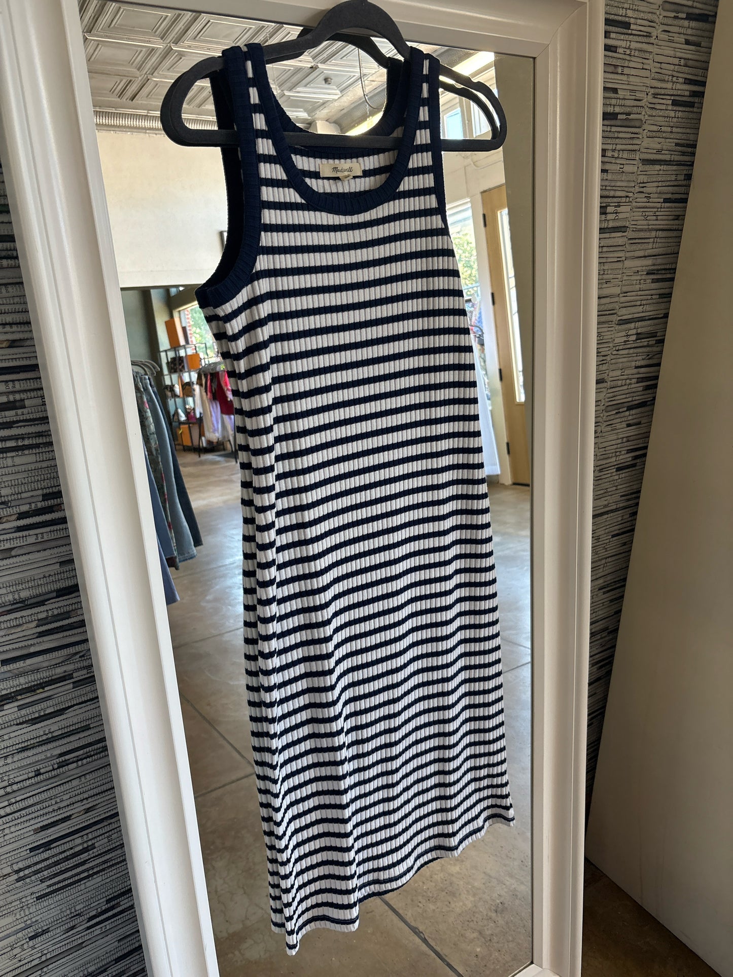 MADEWELL Size S Navy/Cream Dress