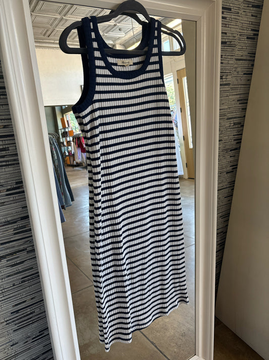 MADEWELL Size S Navy/Cream Dress
