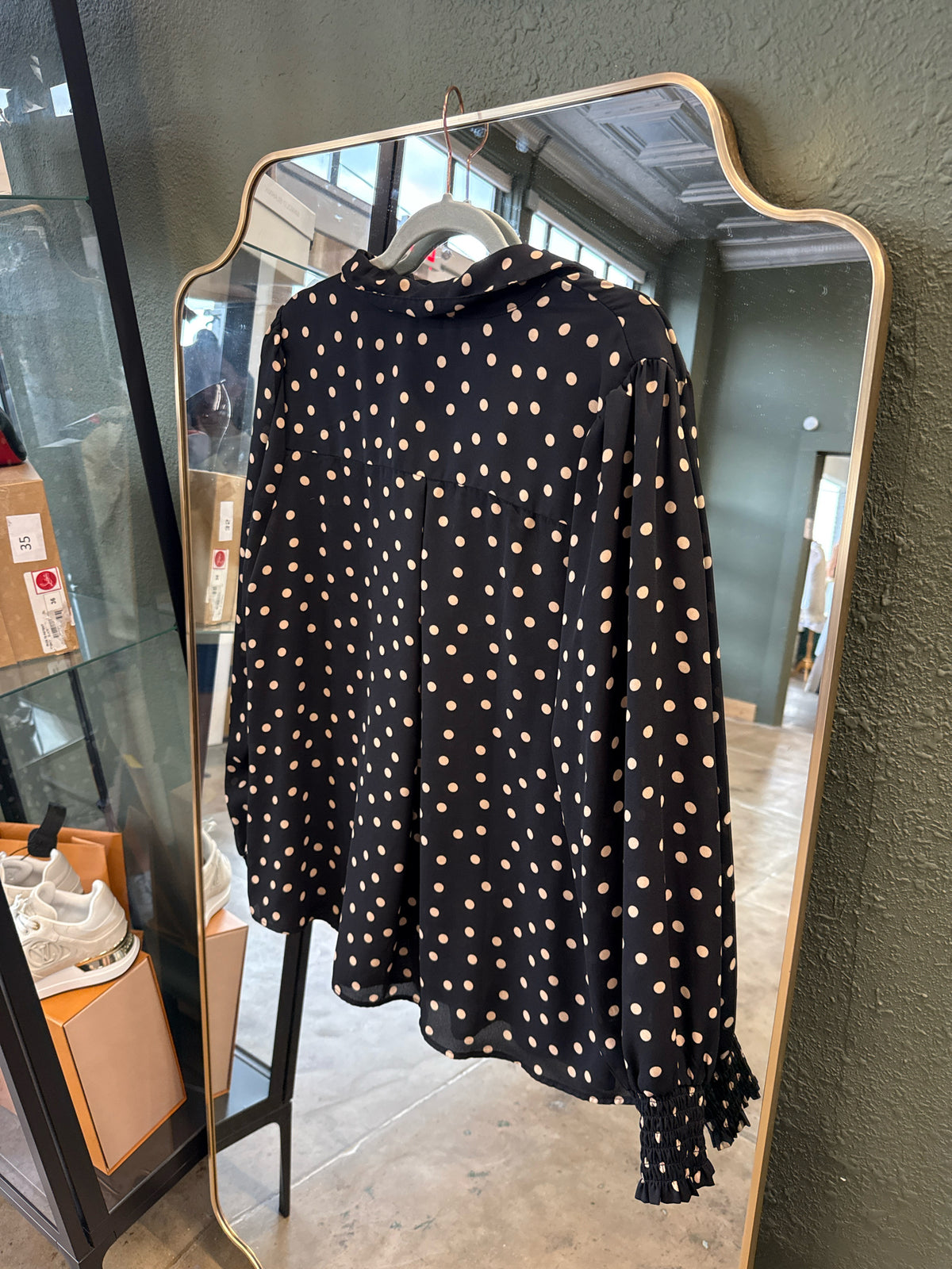 Tamara H Size 1X Black/Brown Top