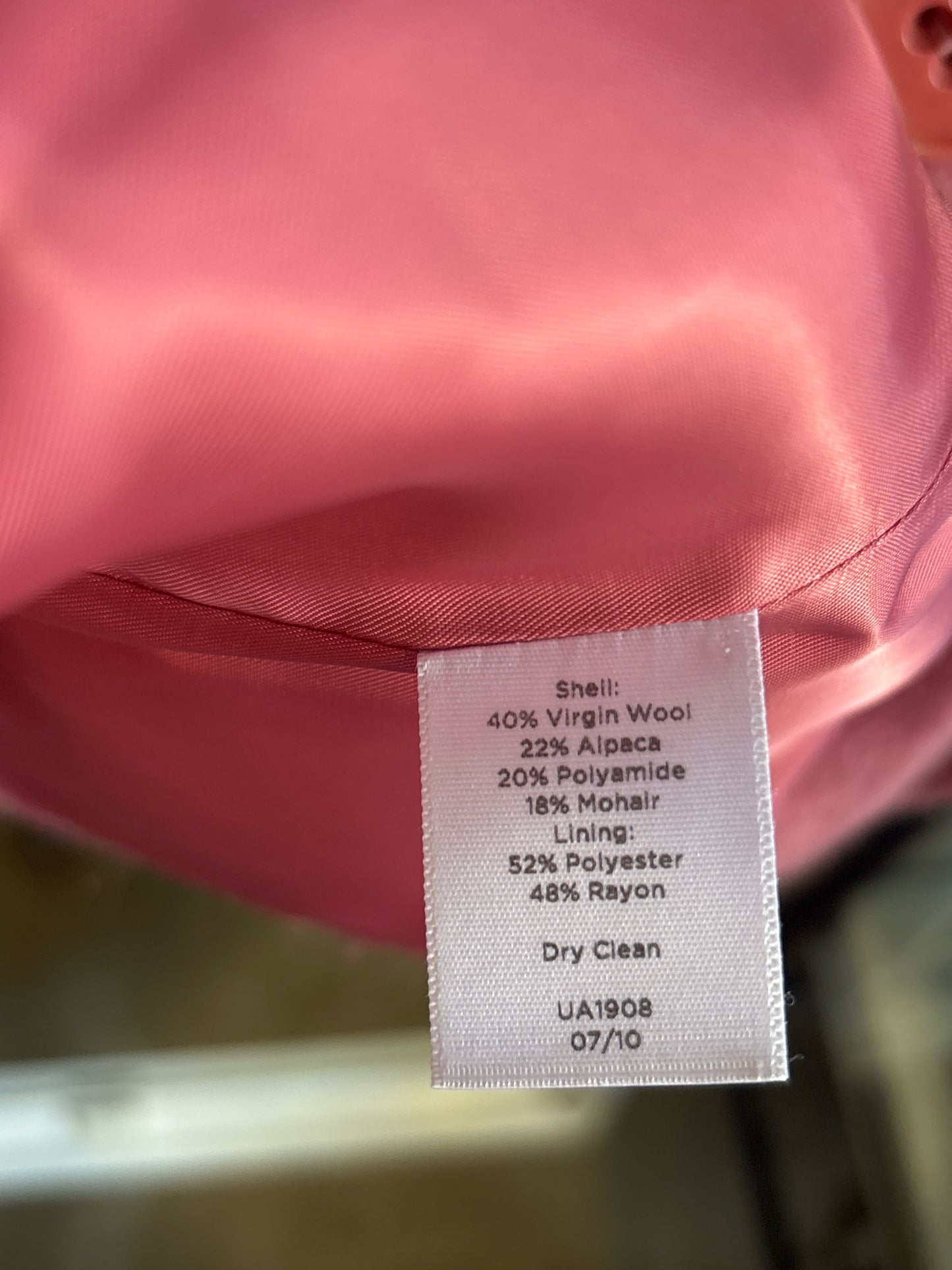 TALBOTS Size S blush Coat