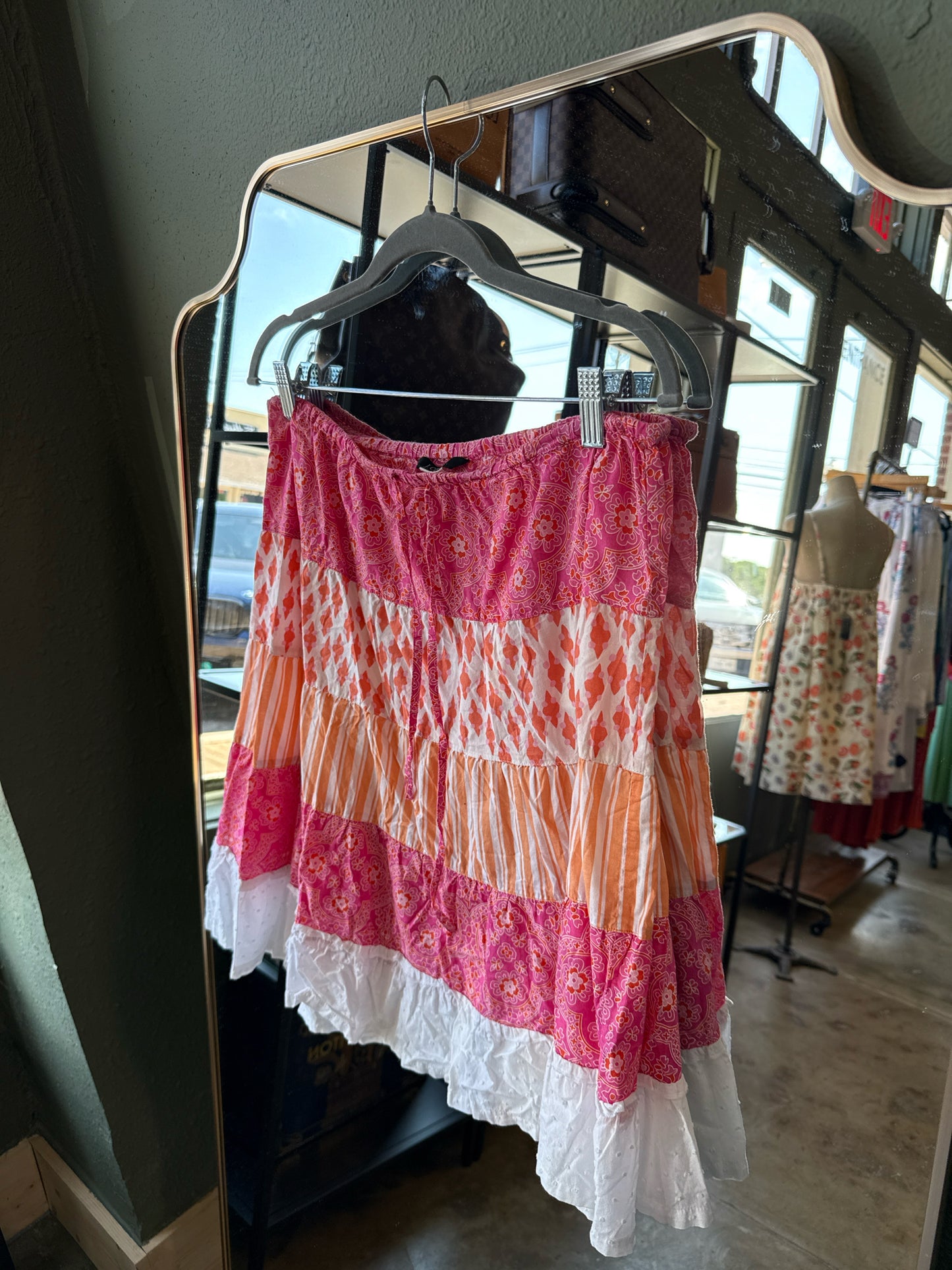 Jcrew Size M Pink/Orange Skirt