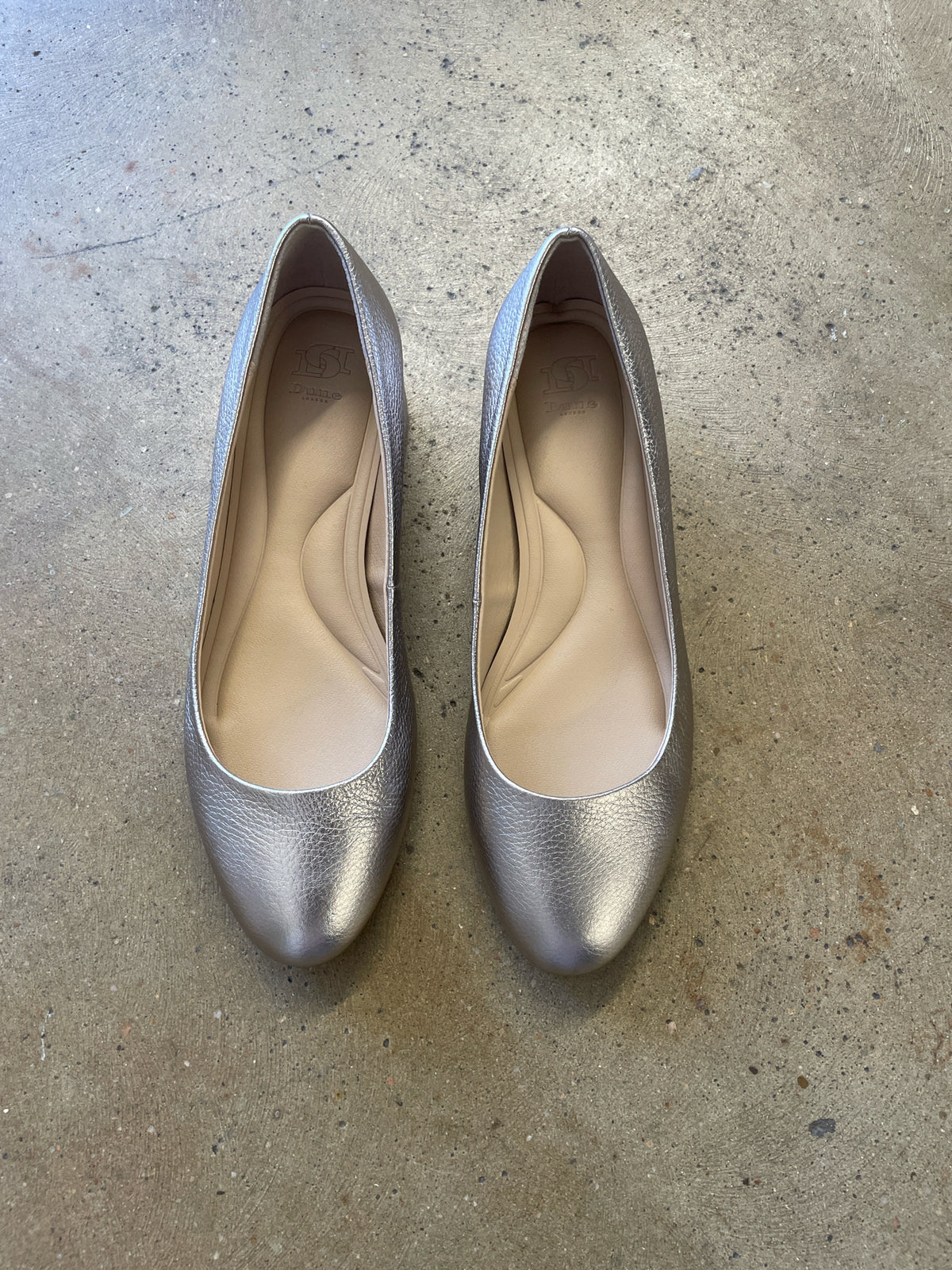 Dune Shoe Size 38 Bronze Heels