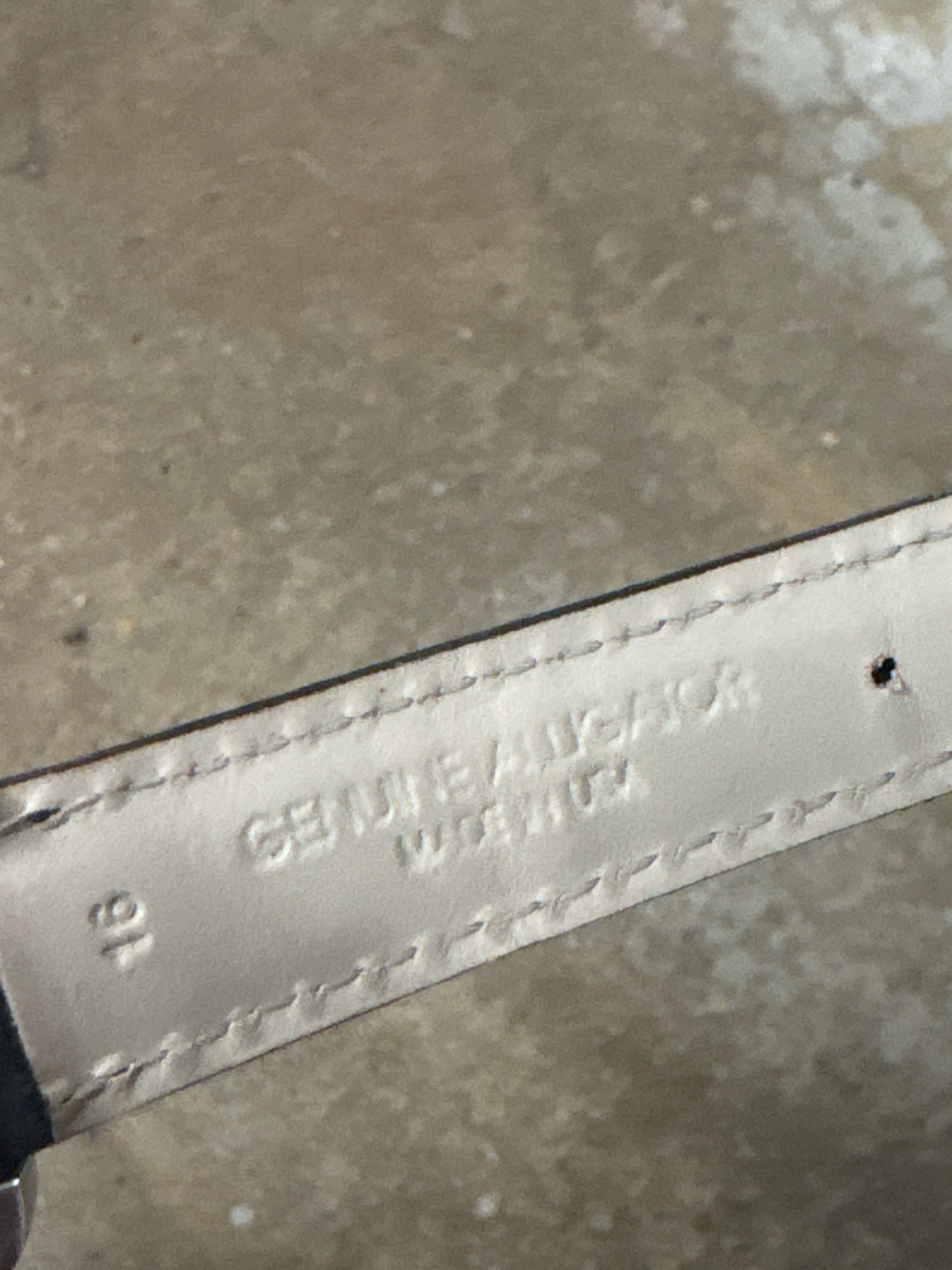 Michele Black/Silver Watch