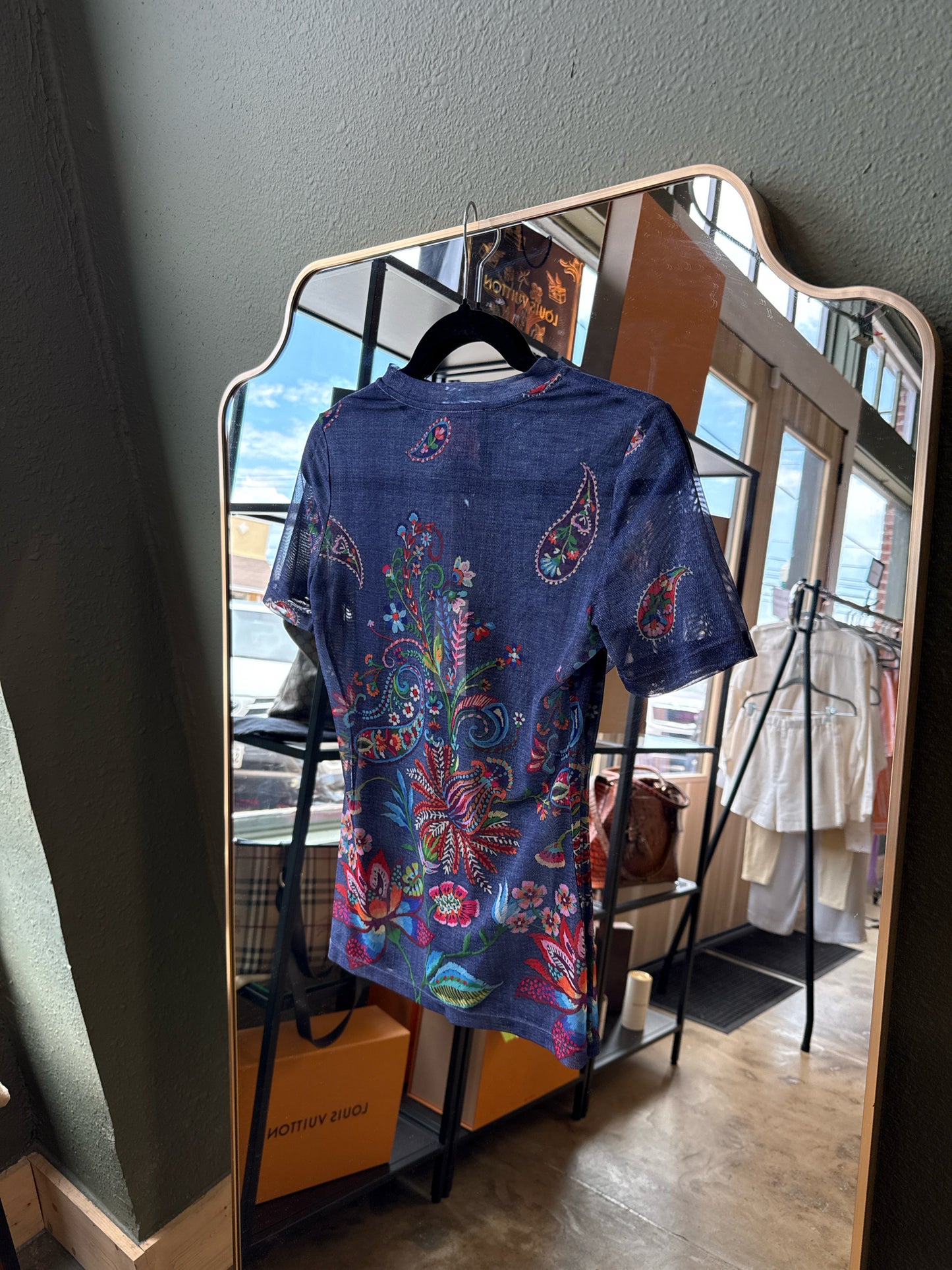 Johnny Was Size XS Blue Top