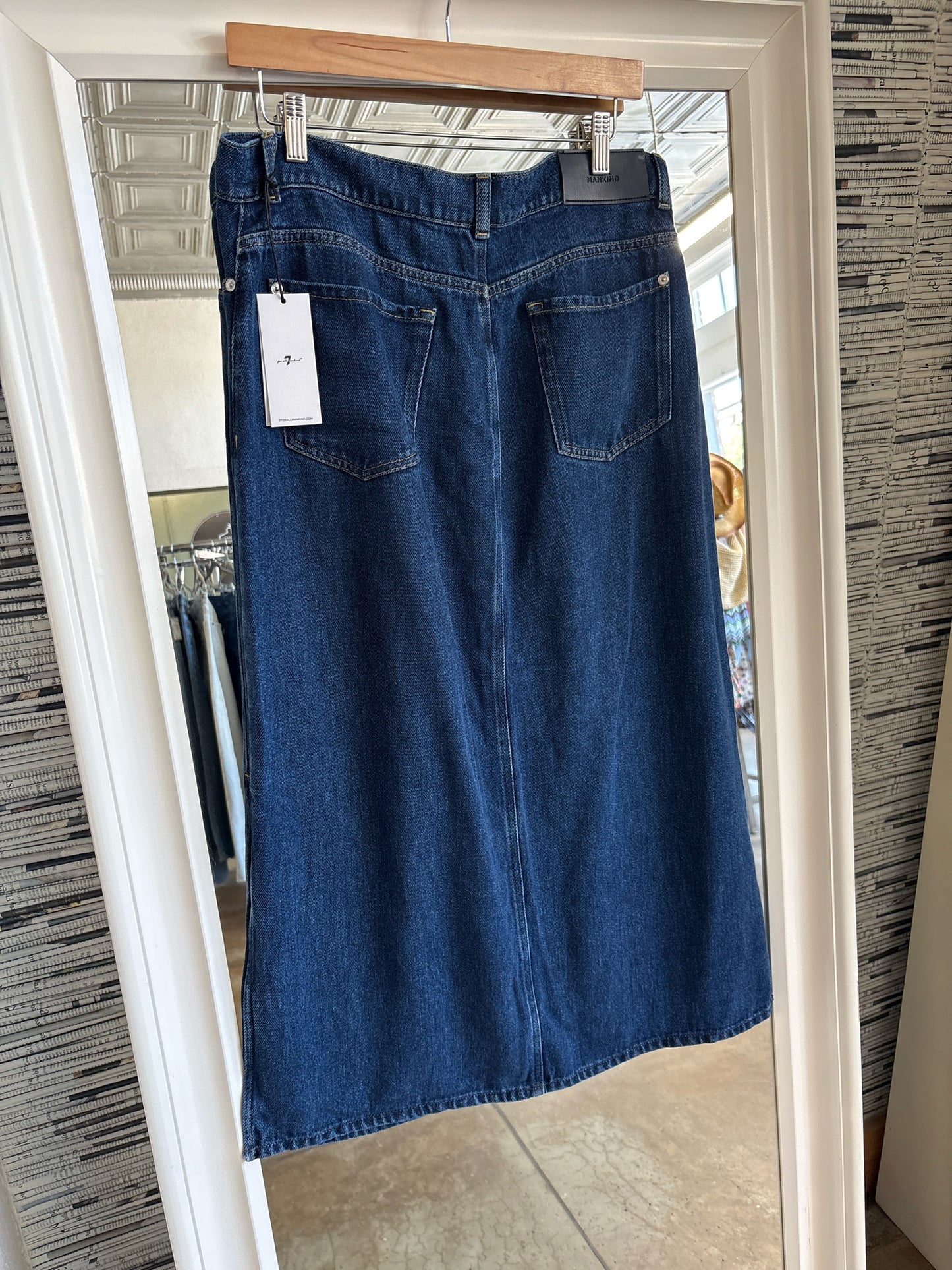 7 For All Mankind Size 30 Denim Skirt