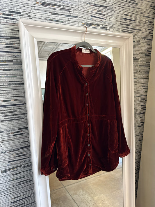 Natural Life Size M Red/Orange Tunic