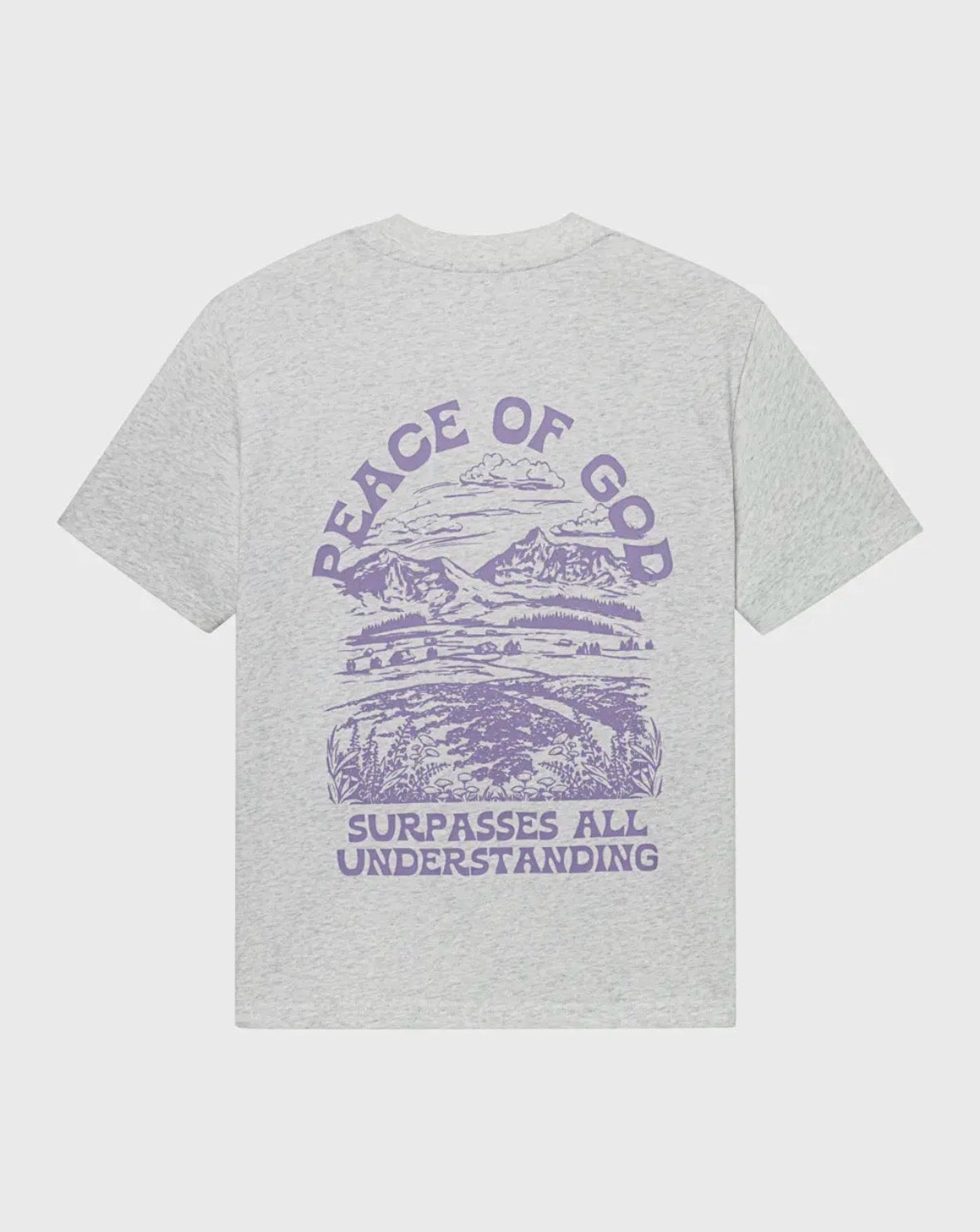 Elevated Faith Size L Gray Tee