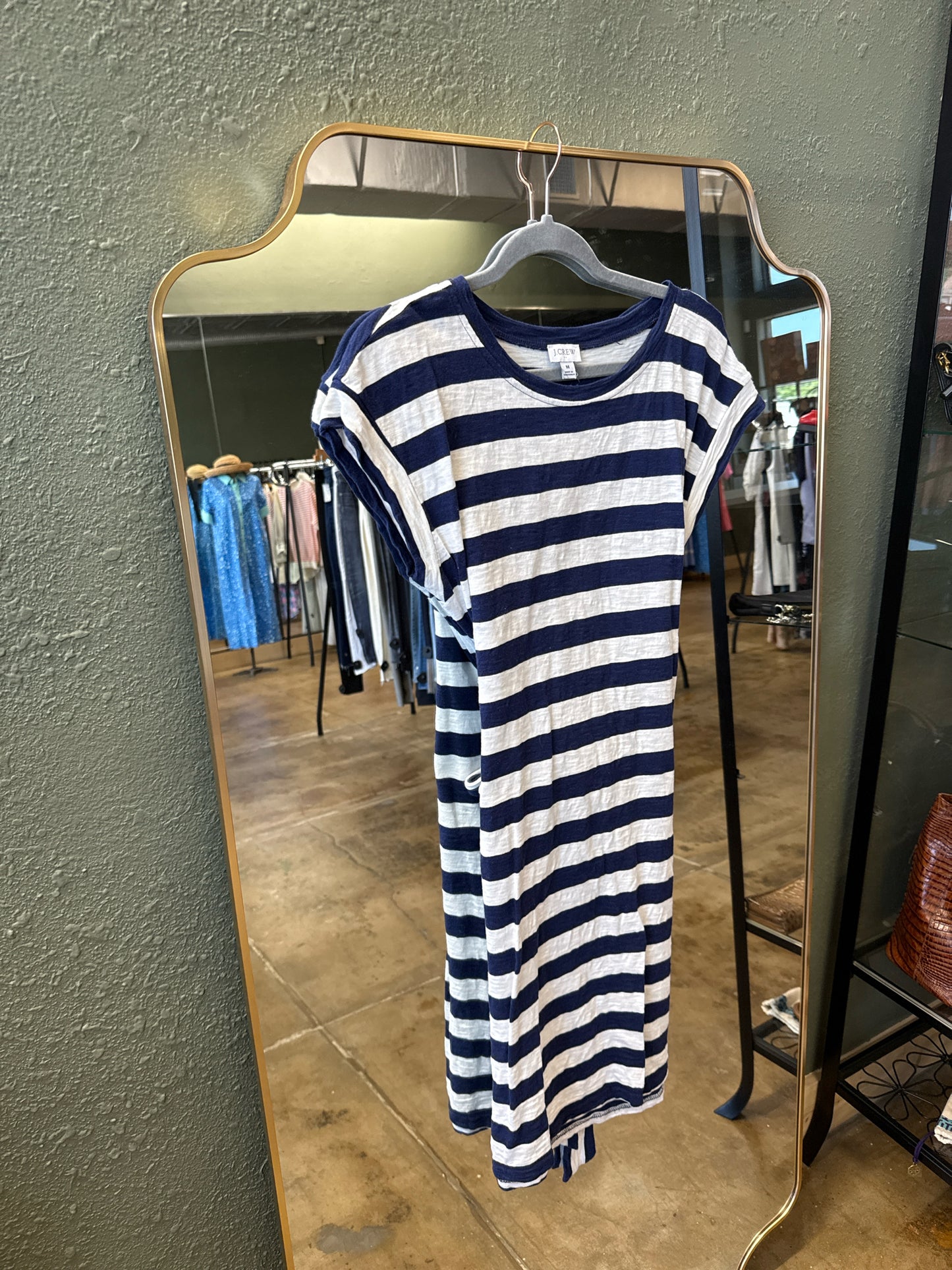 j crew Size M Blue/White Dress