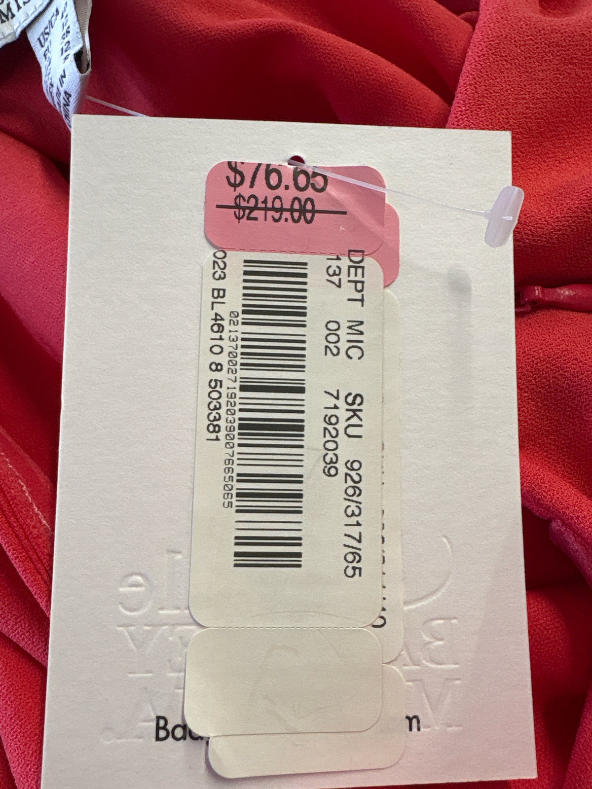 BELLE BADGLEY MISCHKA Size 8 Melon Dress