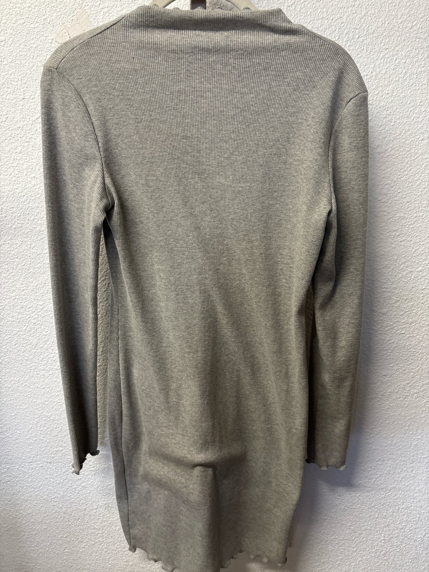 Heart & Hips Size M Gray Ribbed Dress